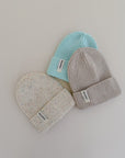 KNIT BEANIE BEIGE MELANGE