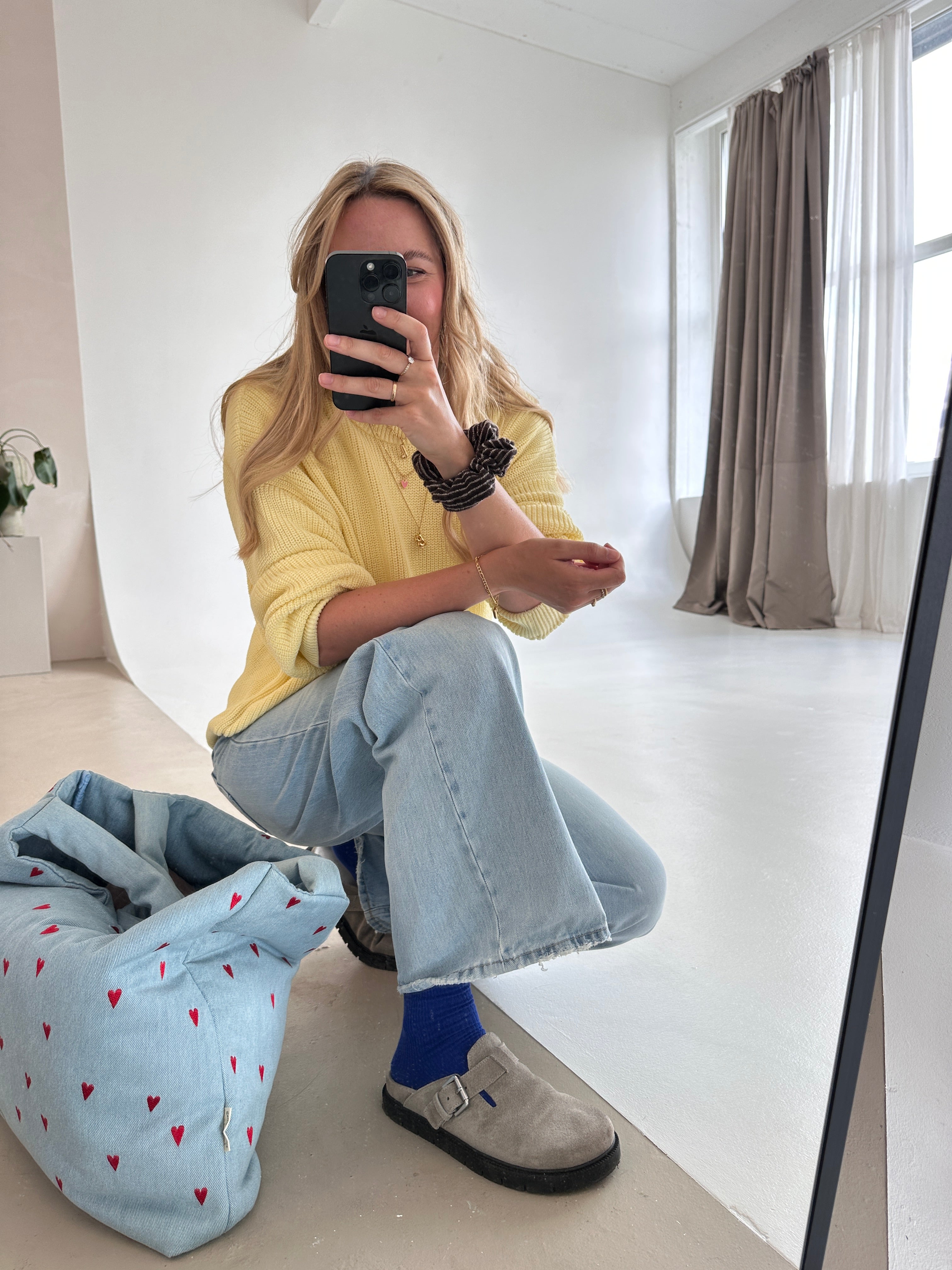 MOM CHUNKY KNIT PULLI BUTTER