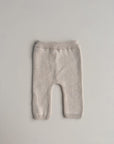 COTTON KNIT LEGGINGS BEIGE