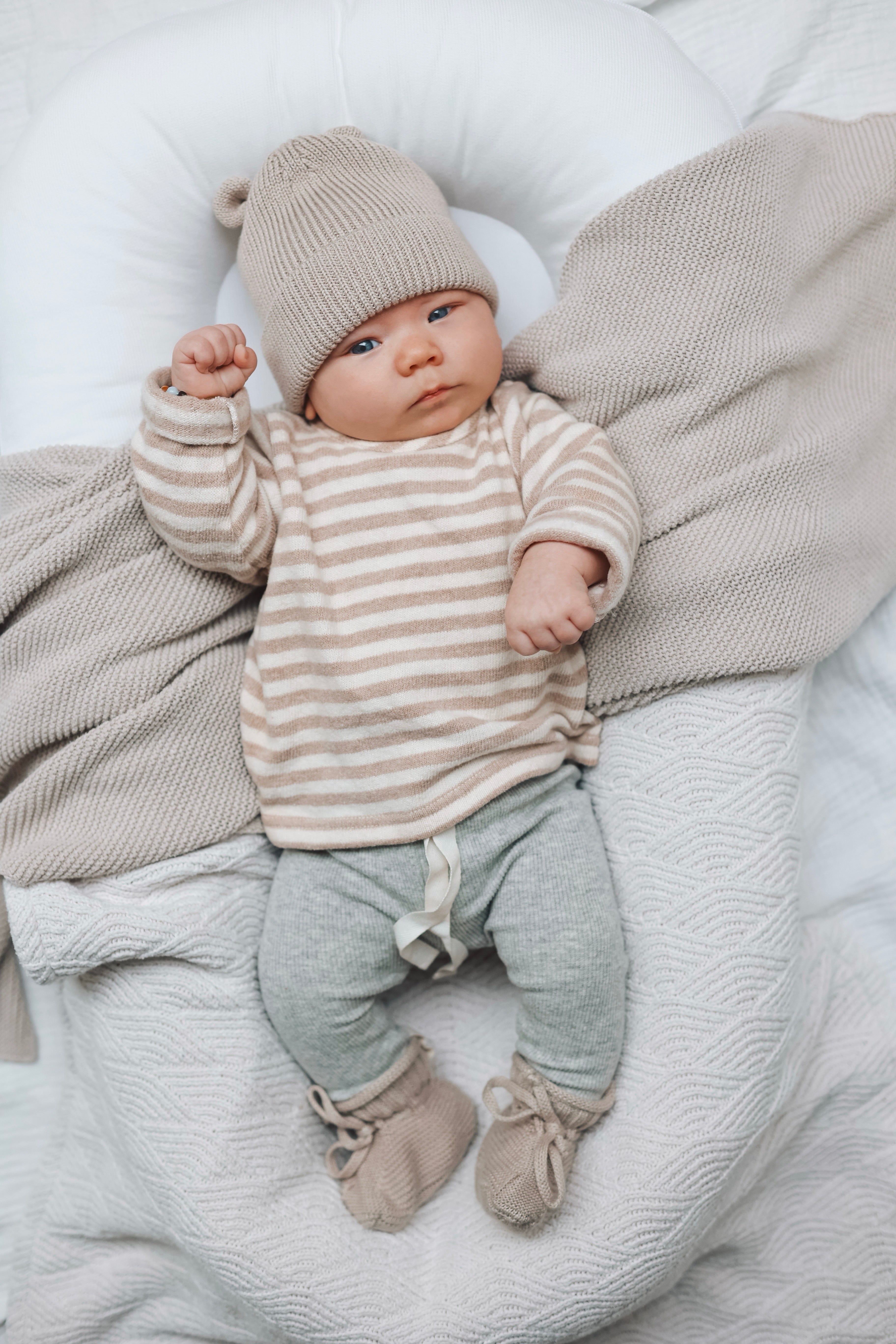 BABY KNIT SHOES SAND