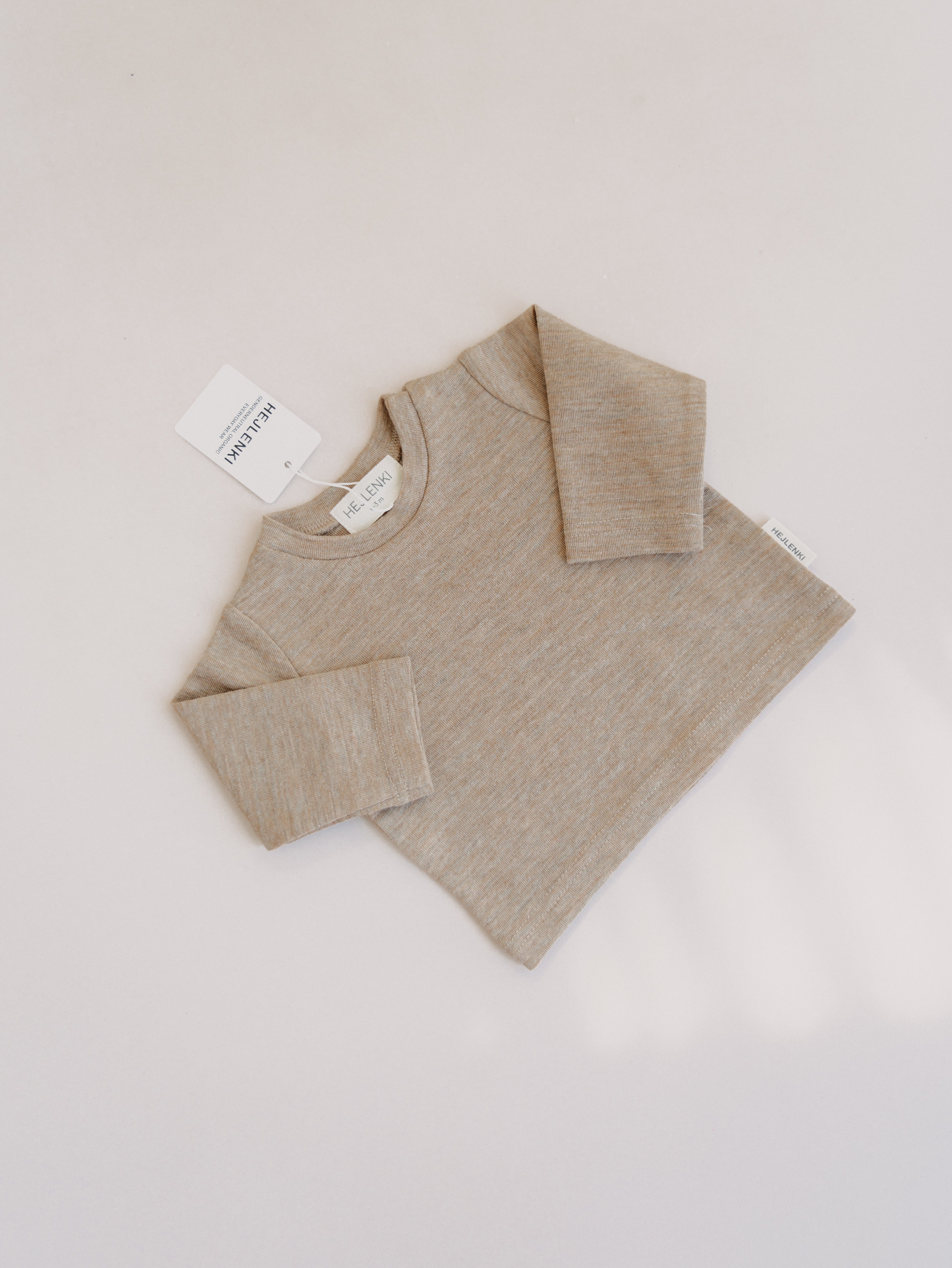 MERINO WOOL SHIRT BEIGE MELANGE