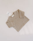 MERINO WOOL SHIRT BEIGE MELANGE