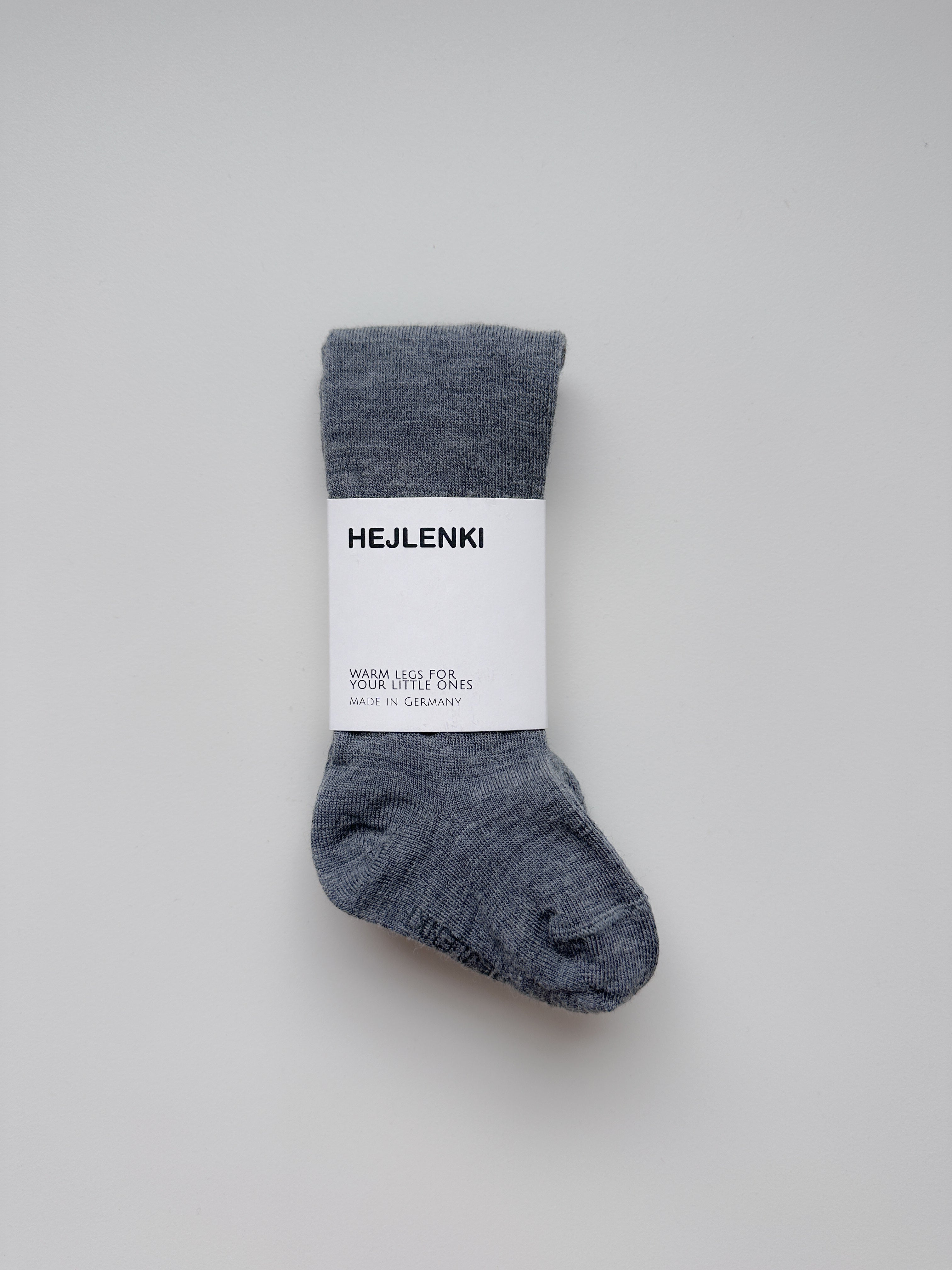 MERINO WOOL TIGHTS GREY MELANGE