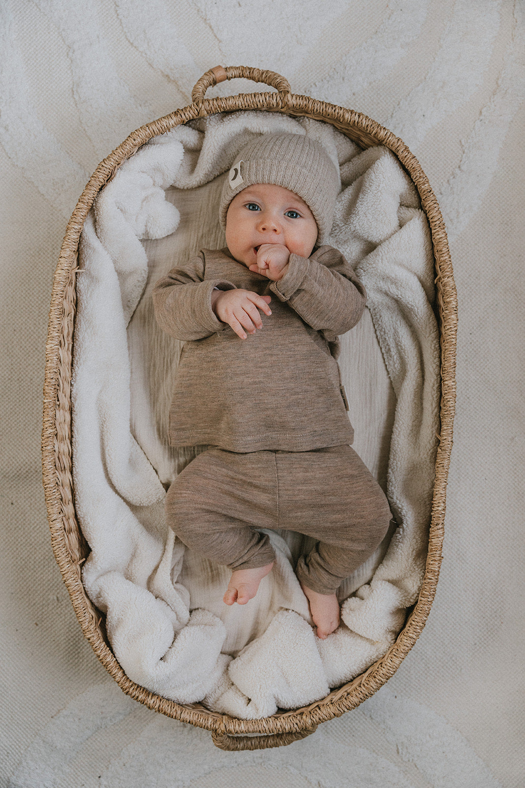 MERINO WOOL LEGGINGS BEIGE