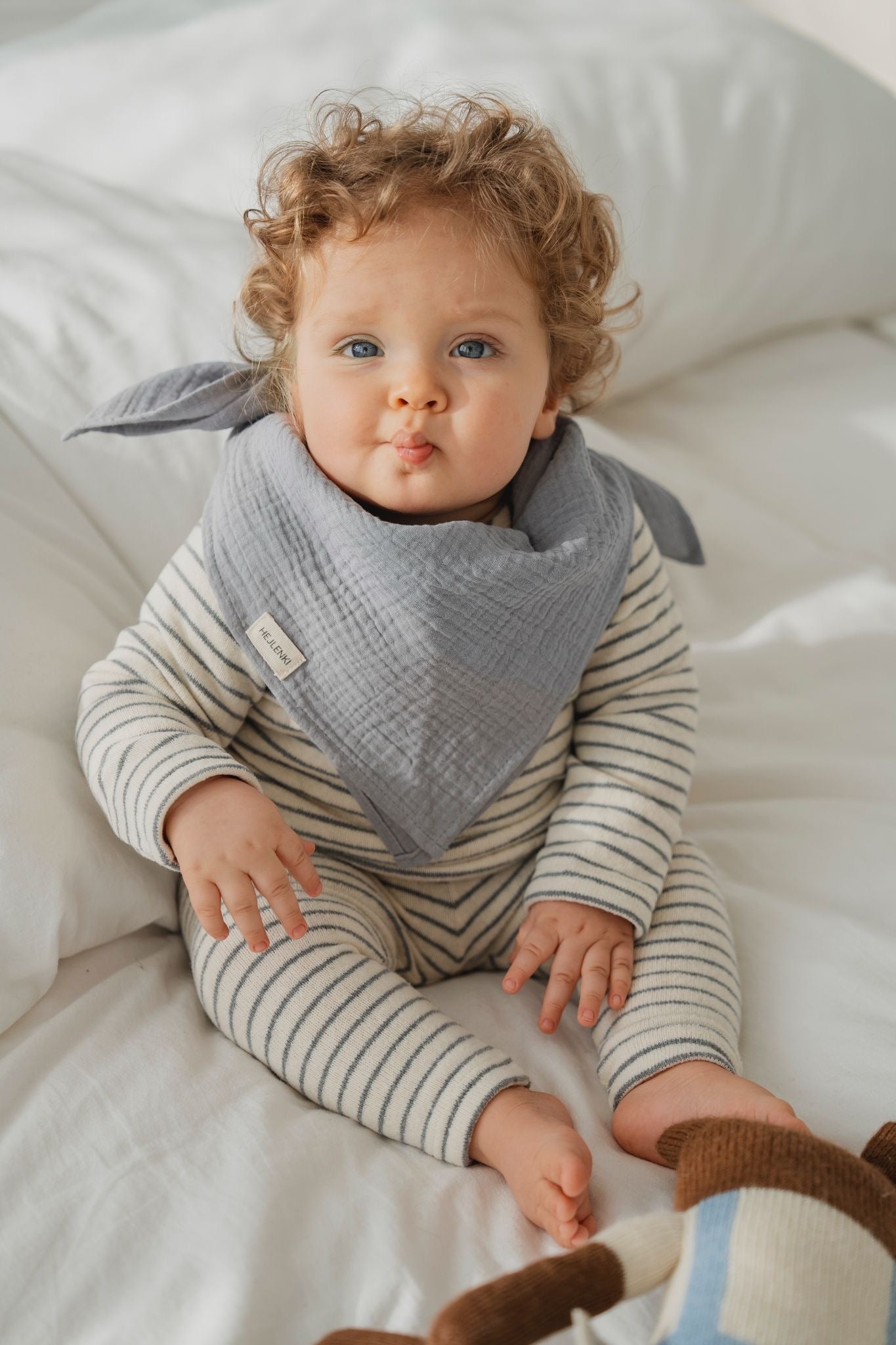 SOFT SHIRT STRIPED POWDERBLUE