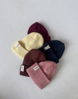 KNIT BEANIE BUTTER