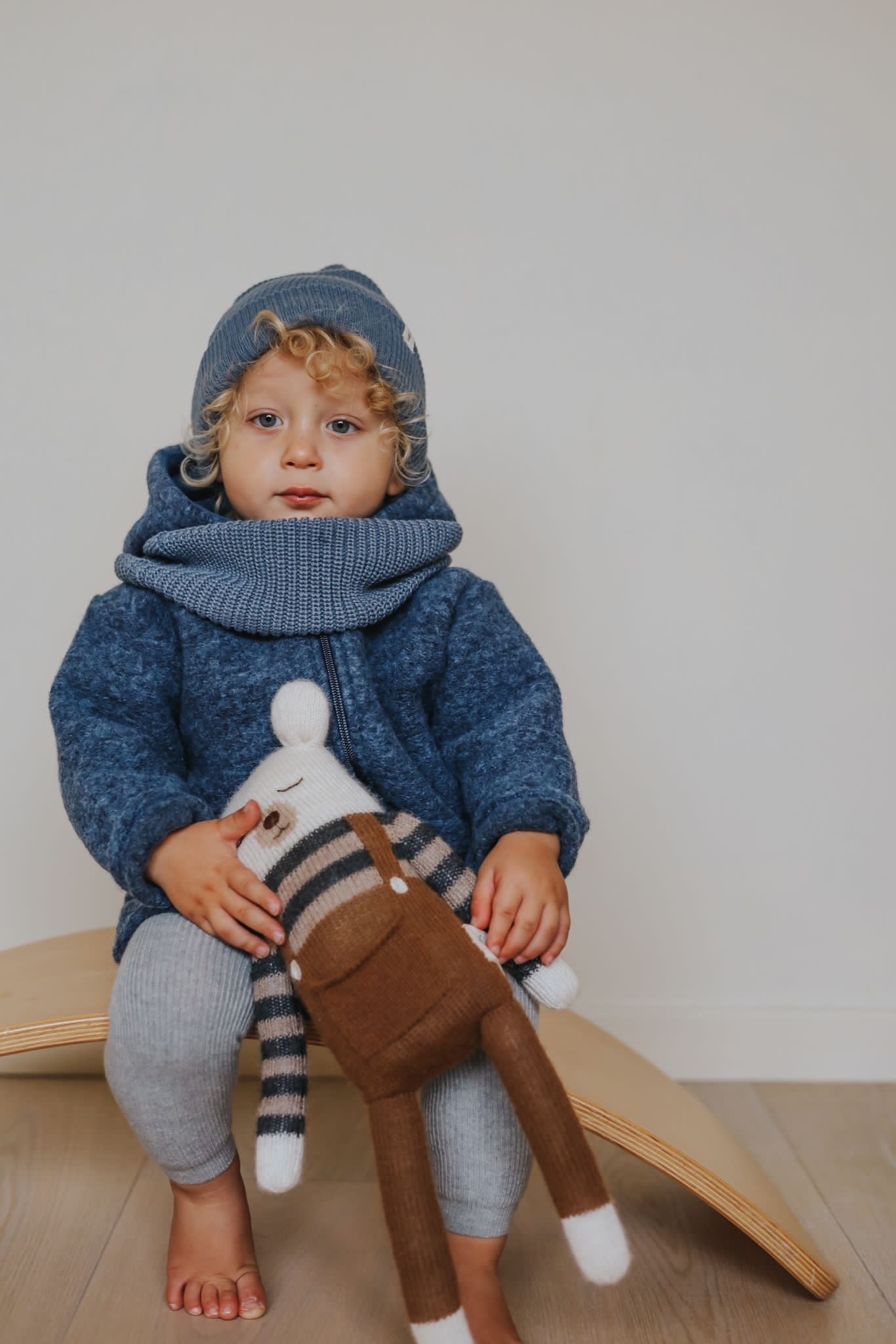 KNIT BEANIE BLUEBERRY