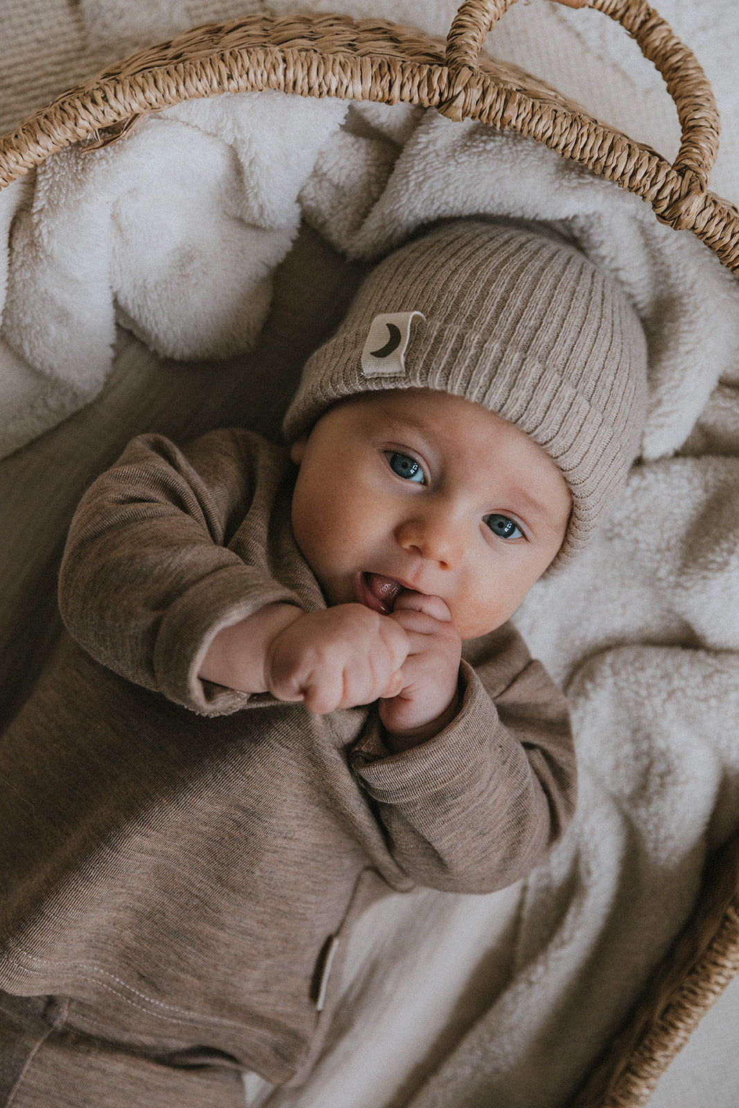 MERINO WOOL SHIRT BEIGE MELANGE