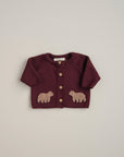 BEAR MERINO WOOL CARDIGAN