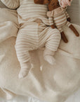 SOFT LEGGINGS STRIPED BEIGE