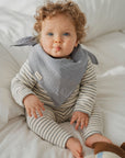 SOFT LEGGINGS STRIPED POWDERBLUE