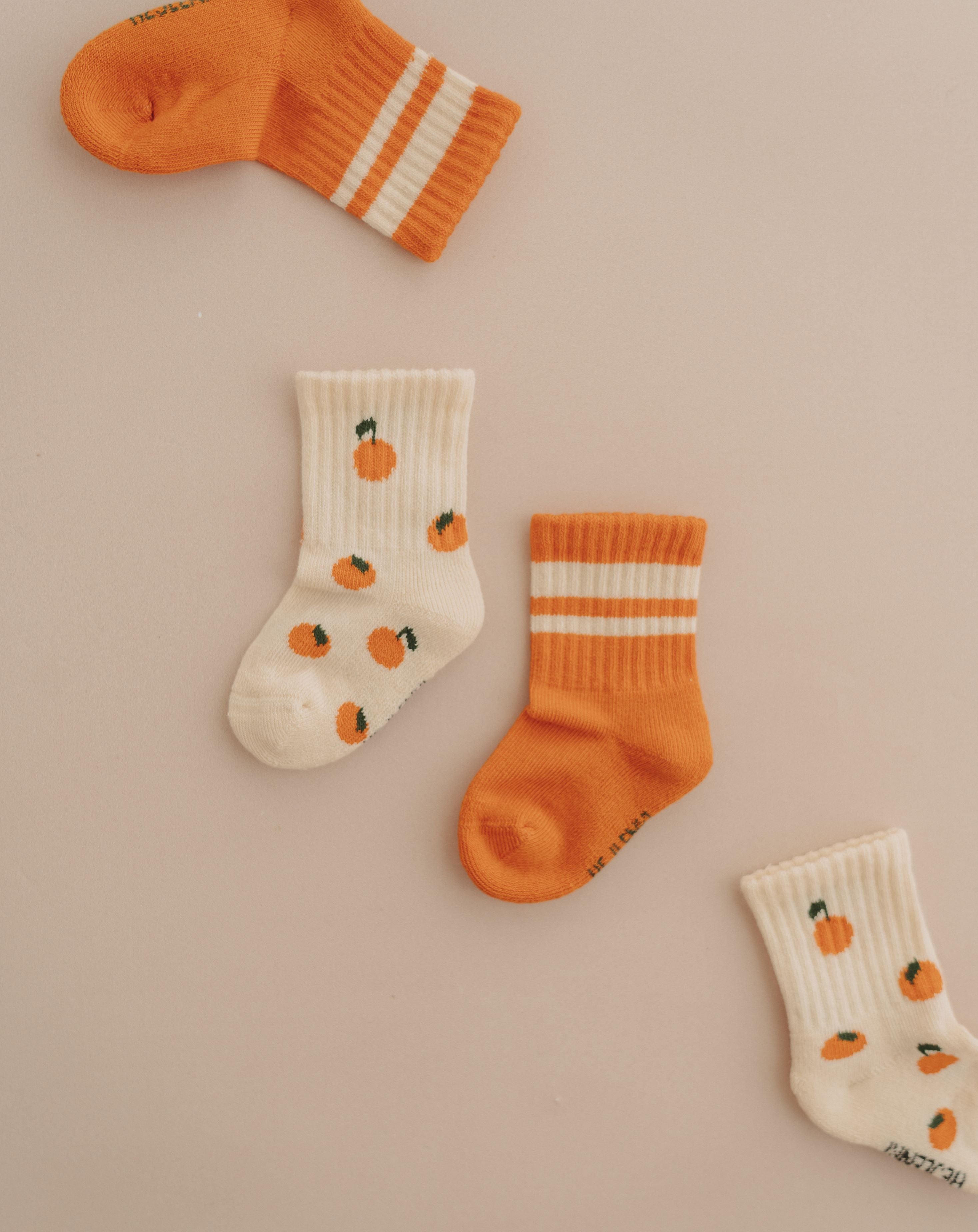 TENNIS SOCKS TANGERINE (2-PACK)