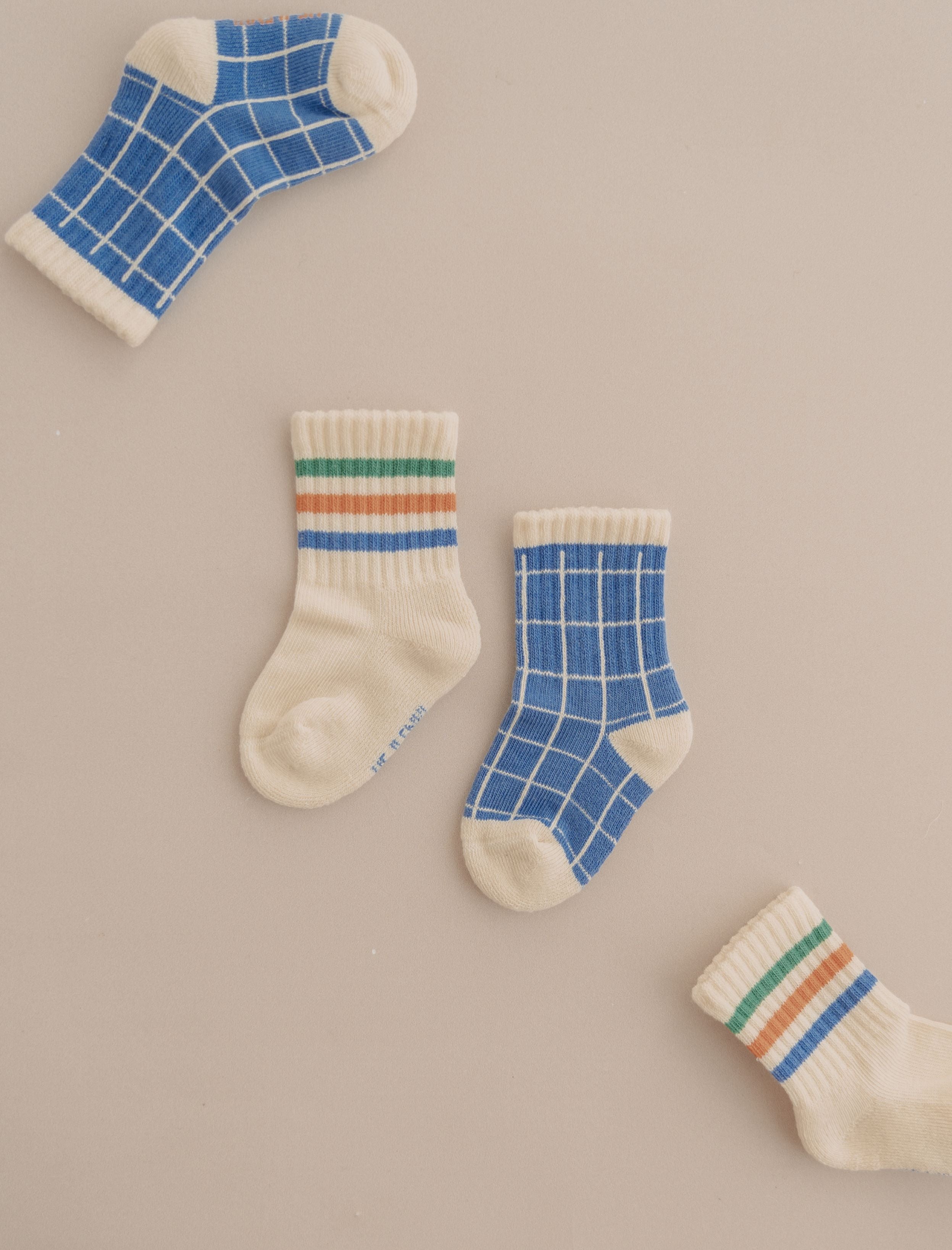 TENNIS SOCKS CHECKED (2-PACK)
