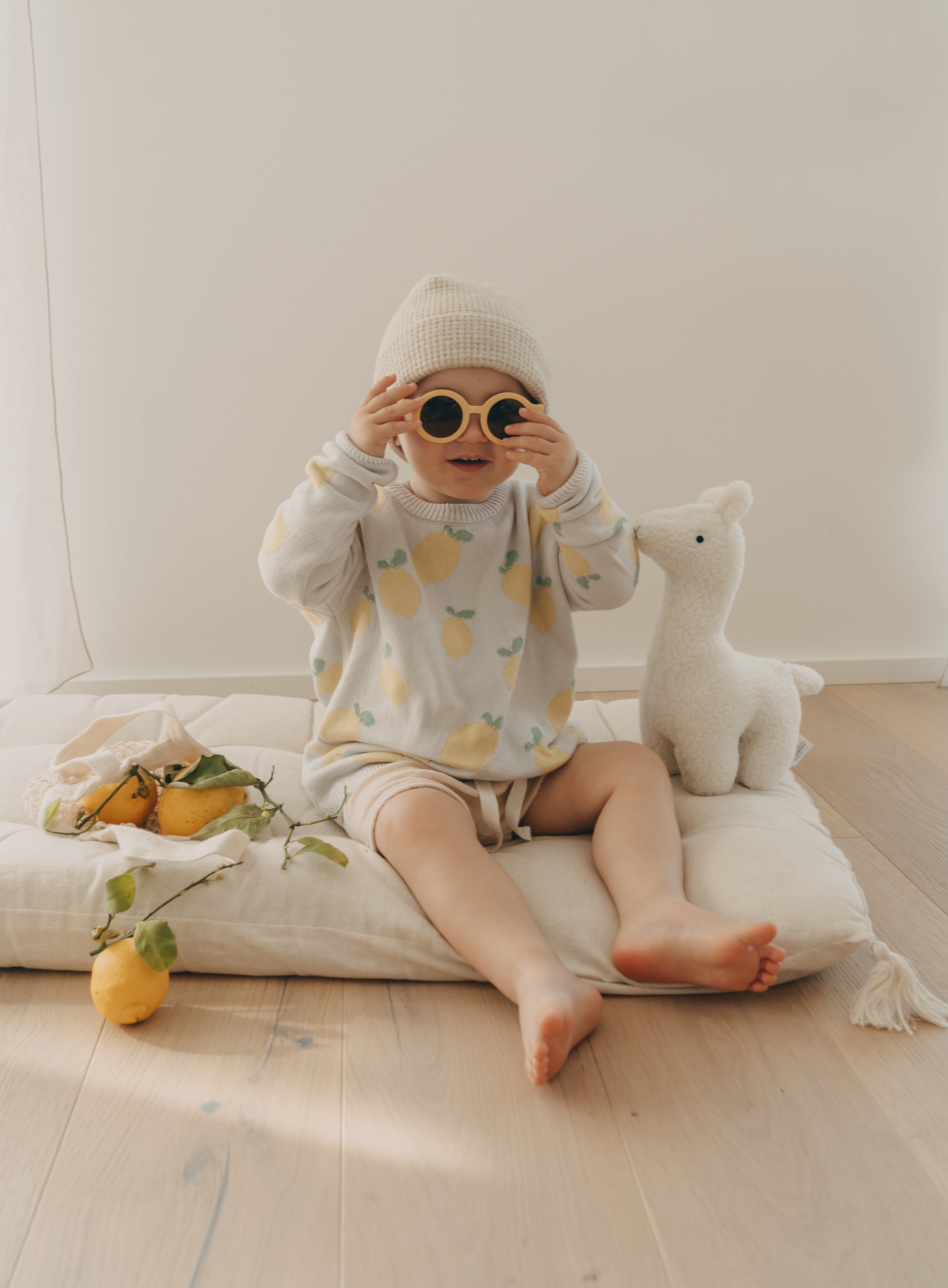OVERSIZE KNIT PULLI LEMONS