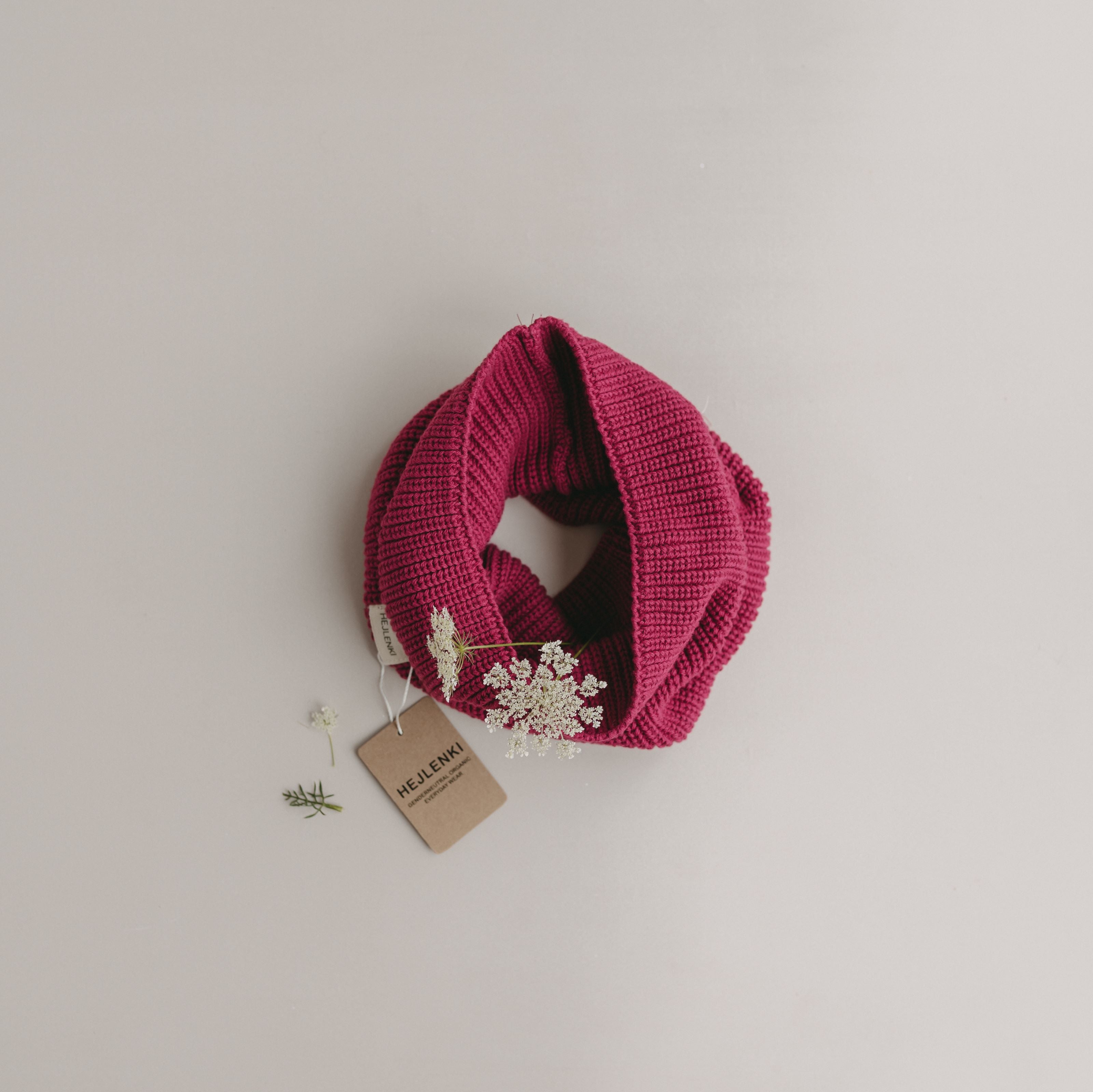 KNIT LOOP RASPBERRY