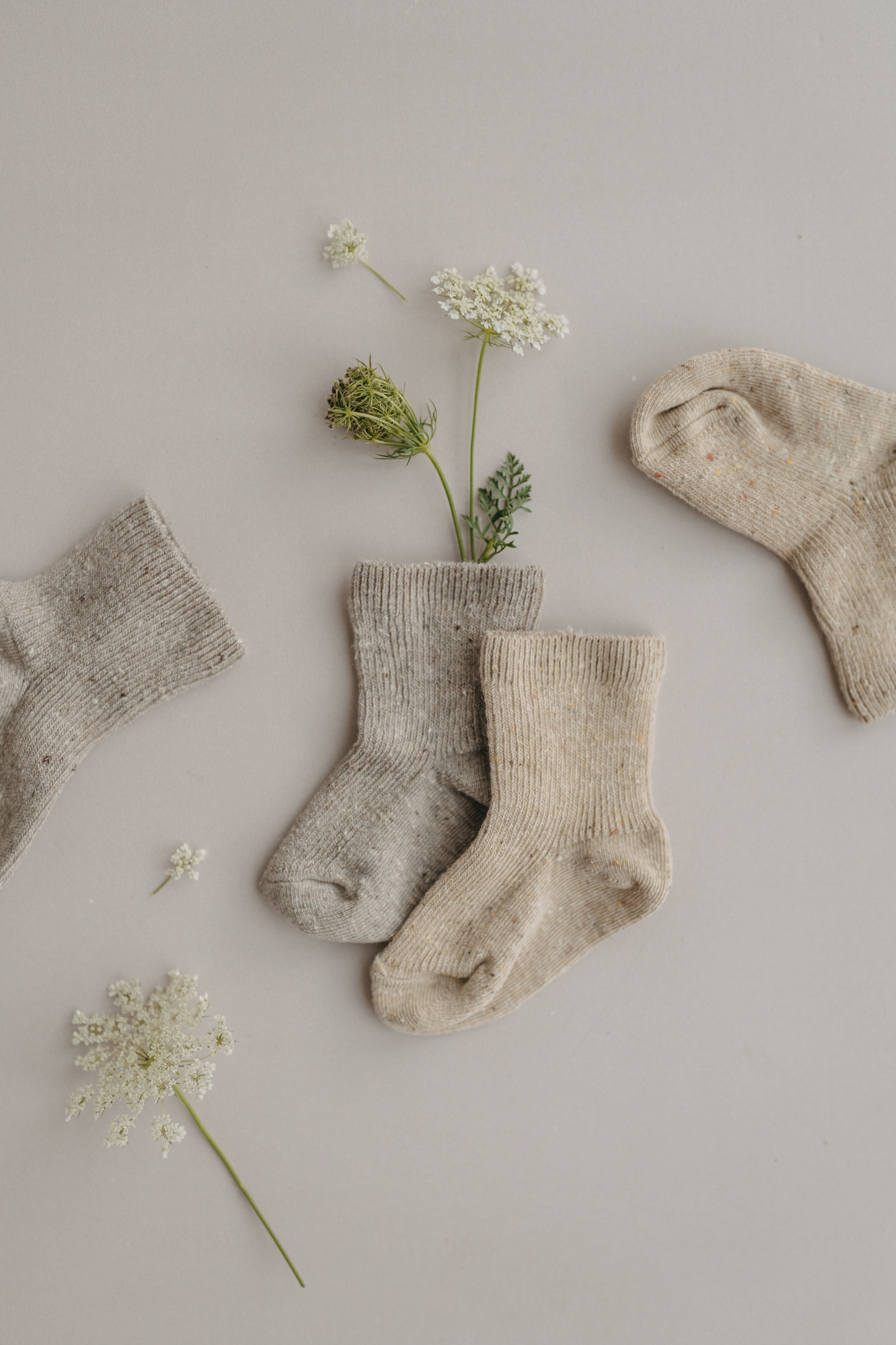 SPRINKLE SOCKS WITH SILK (2-PACK)