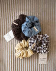 CHUNKY TEDDY SCRUNCHIE BROWN