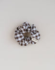 SCRUNCHIE CHECKED BROWN