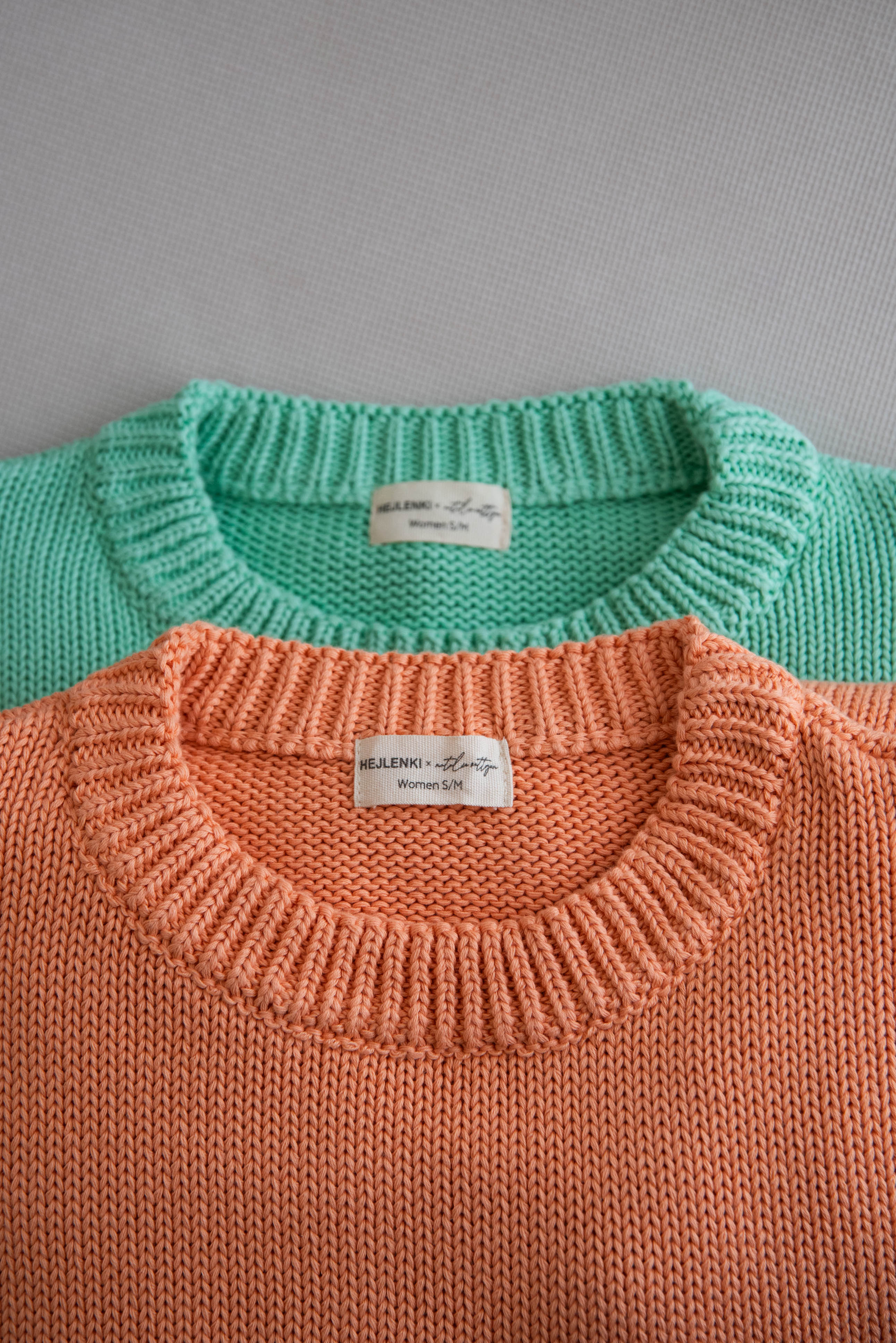WOMEN CHUNKY KNIT PULLI APRICOT POP