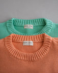 WOMEN CHUNKY KNIT PULLI APRICOT POP
