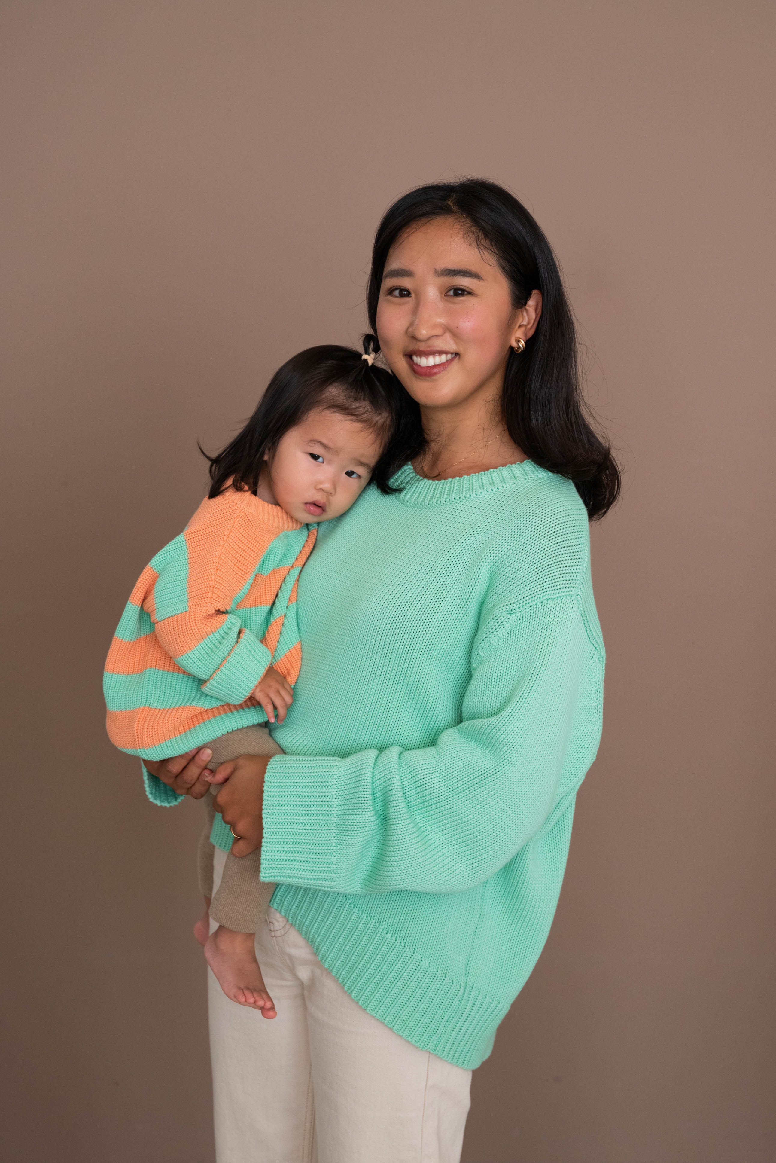 WOMEN CHUNKY KNIT PULLI COOL POP