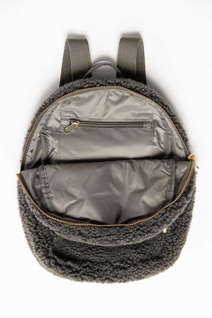 KIDS BACKPACK TEDDY DARK GREY