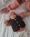 MERINO TEDDY VEST BROWN
