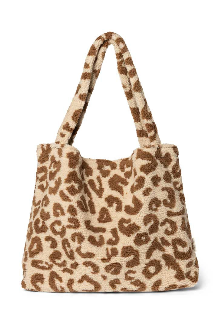 MOM BAG TEDDY ECRU LEOPARD