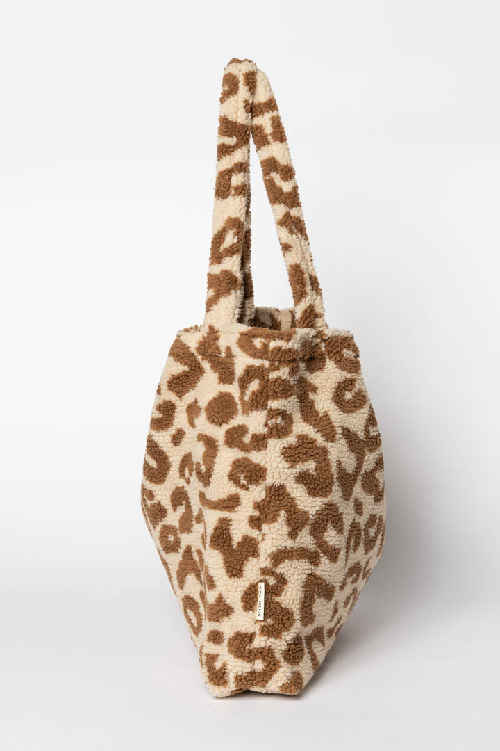 MOM BAG TEDDY ECRU LEOPARD
