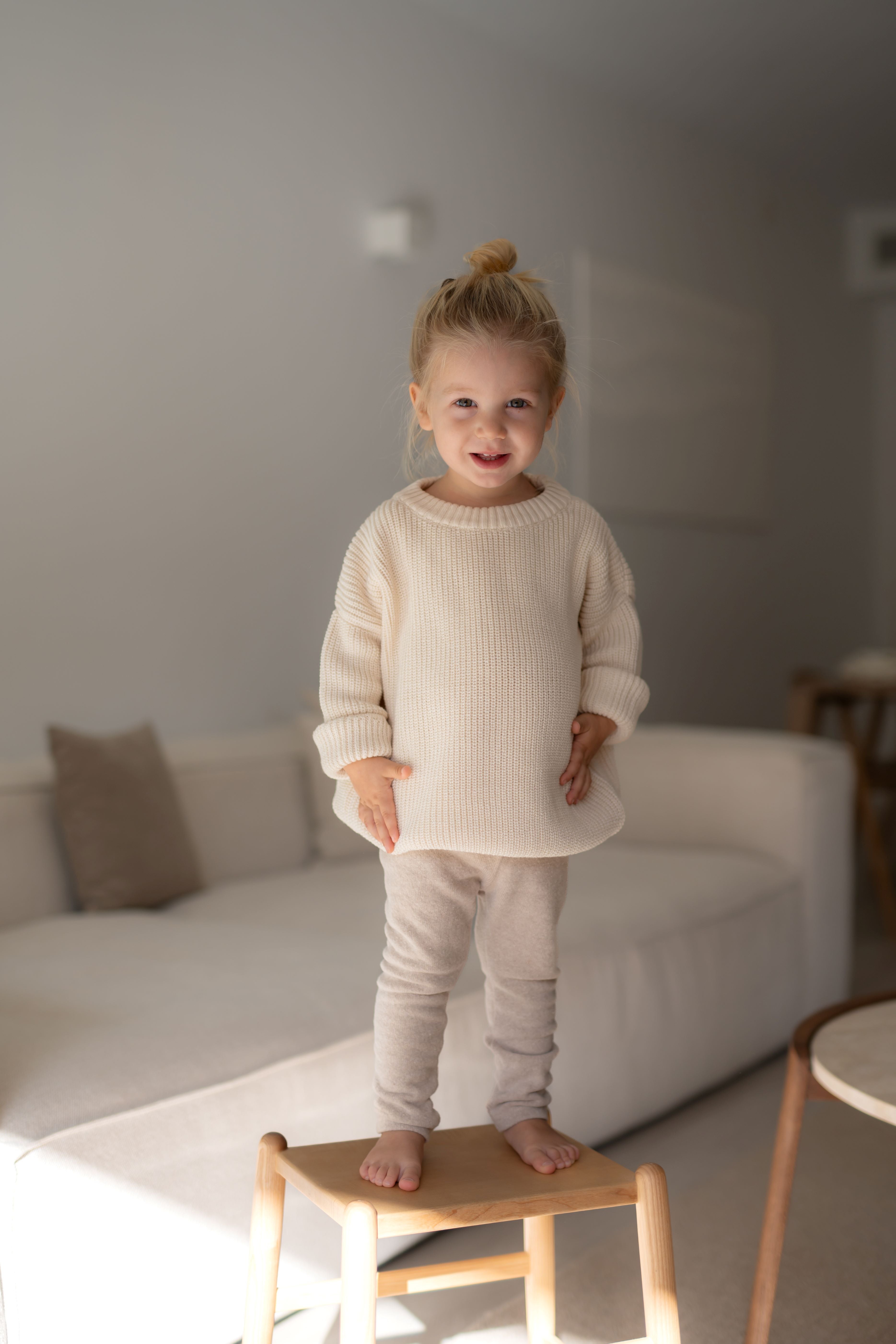 CHUNKY KNIT PULLI UNDYED
