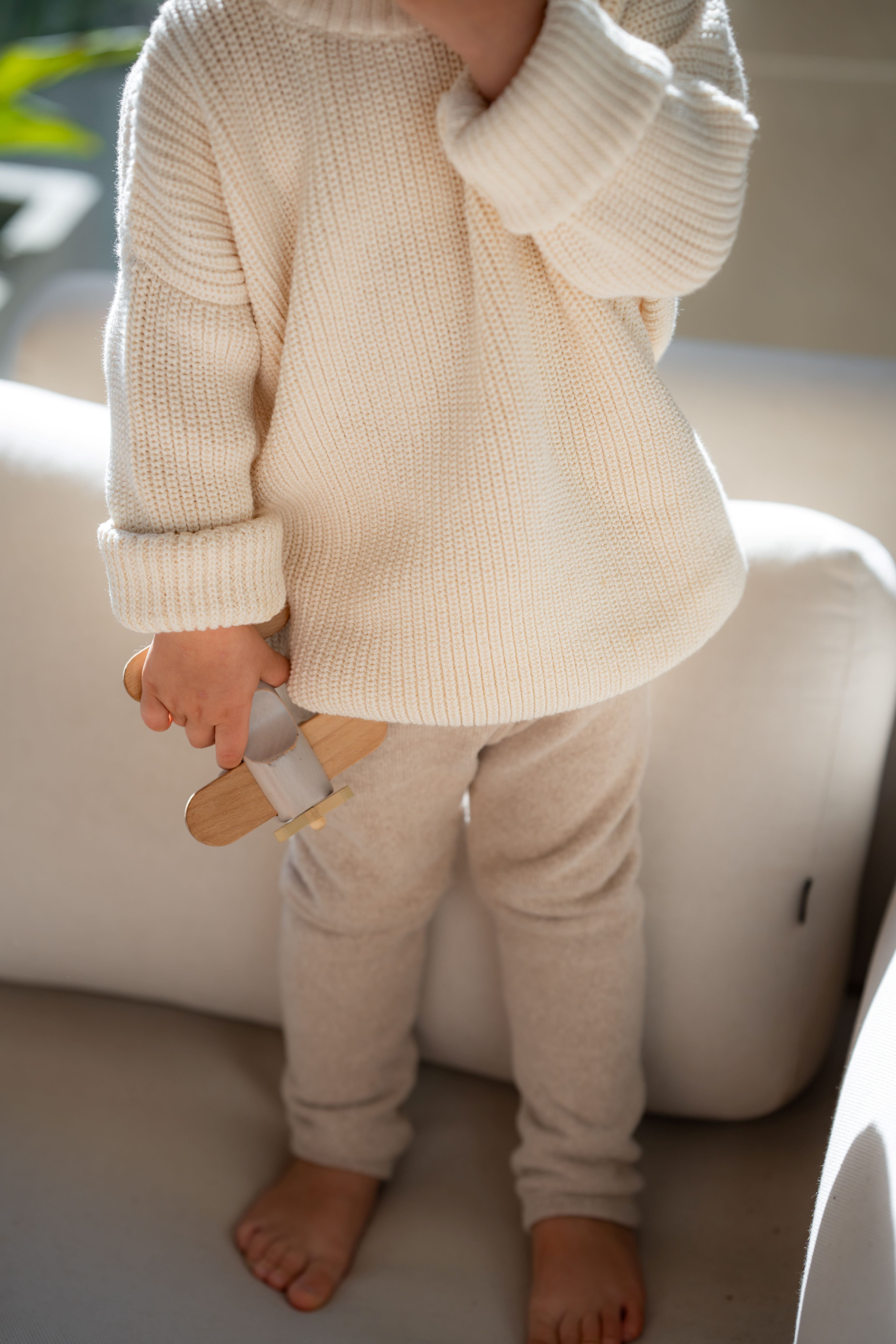 CHUNKY KNIT PULLI UNDYED