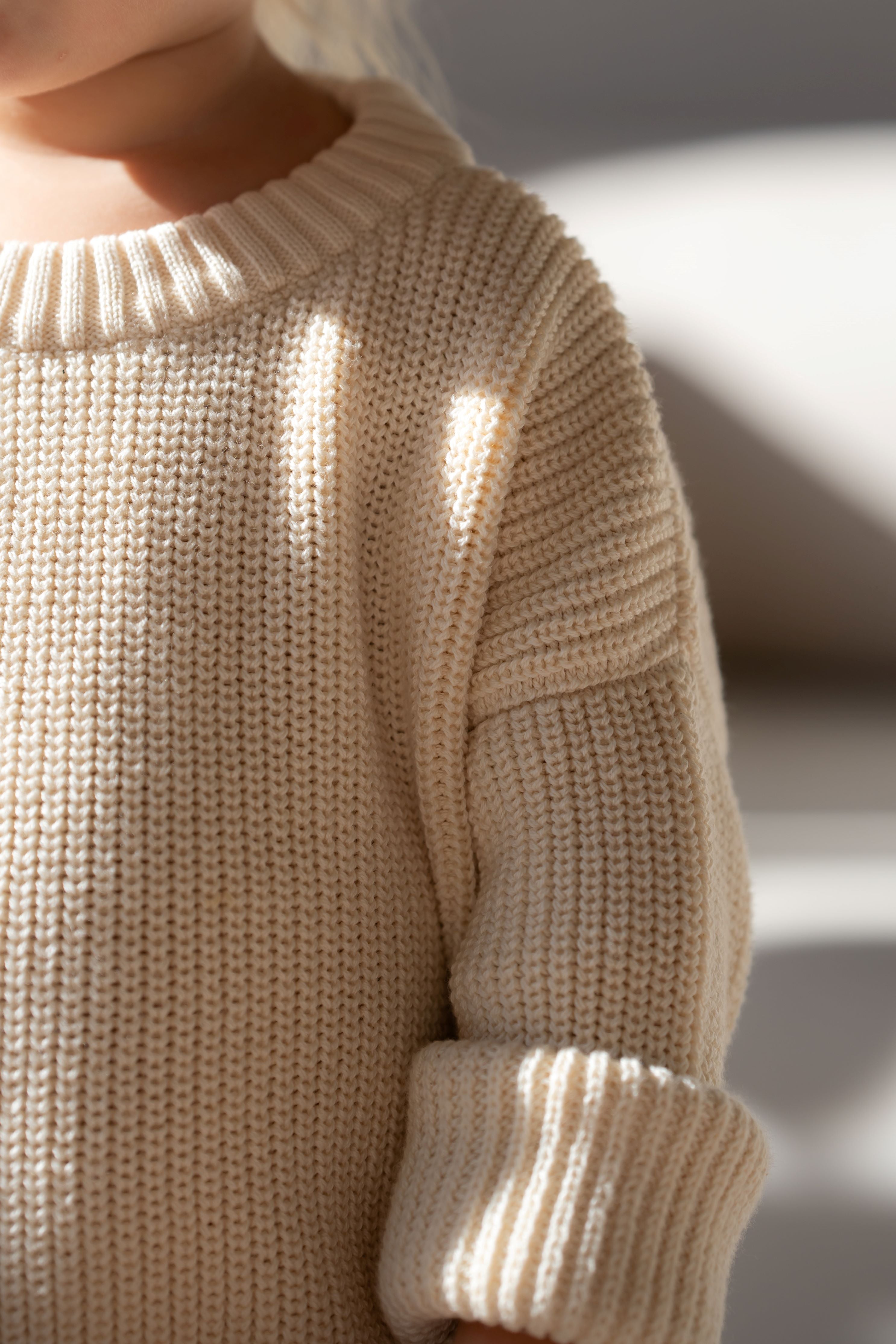 CHUNKY KNIT PULLI UNDYED