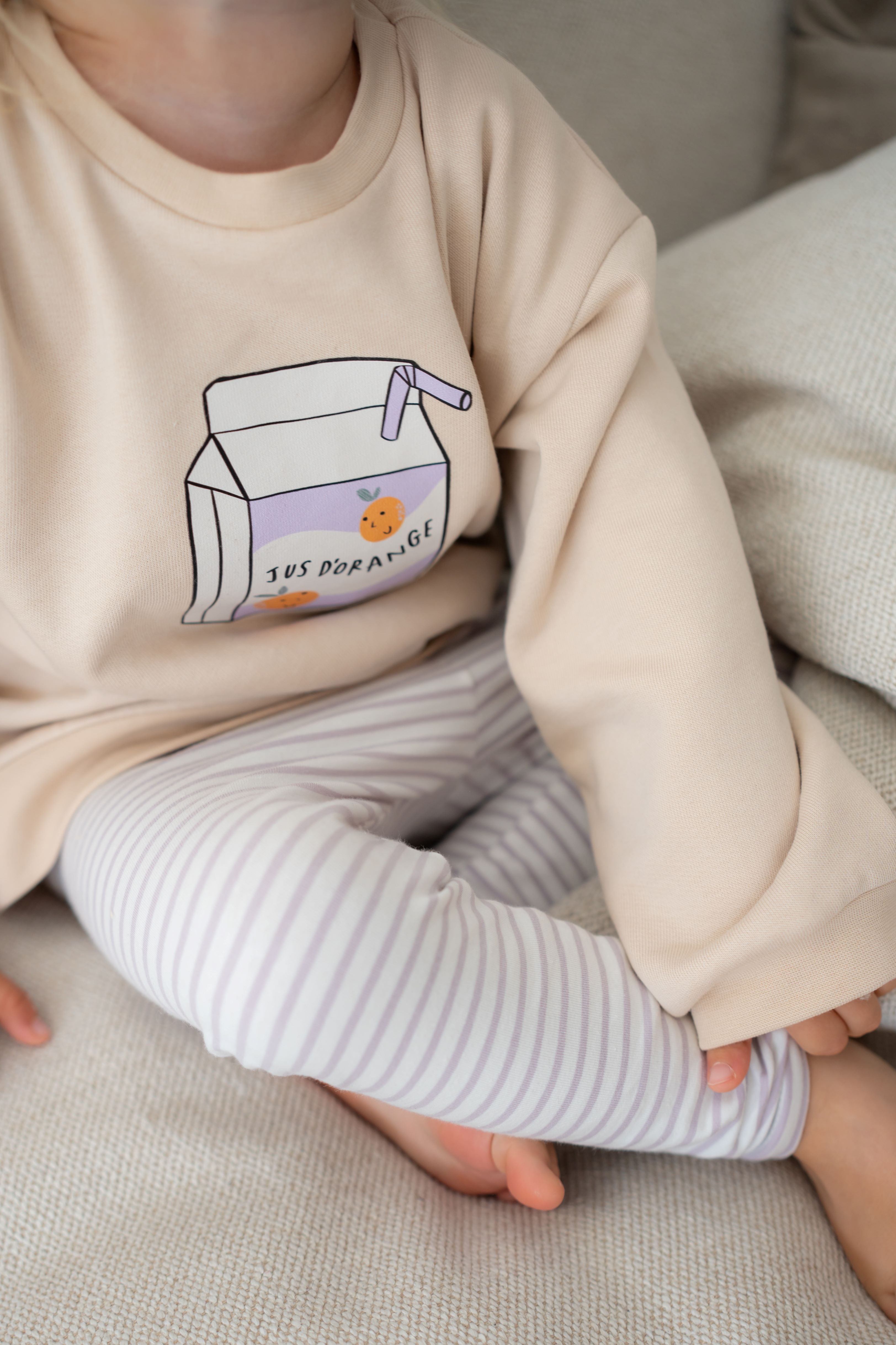 STRIPED LEGGINGS LAVENDER