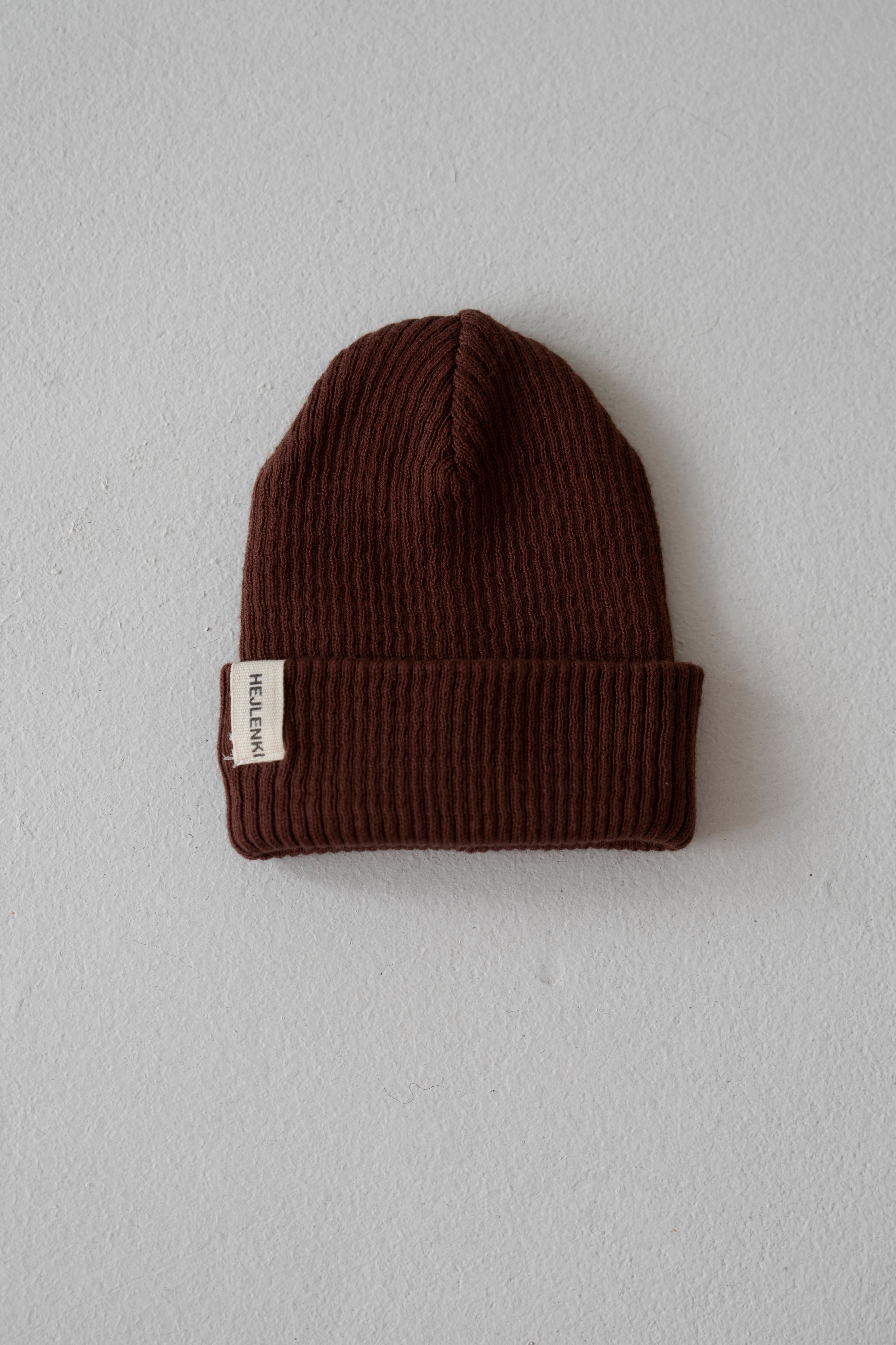 KNIT BEANIE BAKED BROWNIE