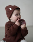 KNIT BEANIE BAKED BROWNIE
