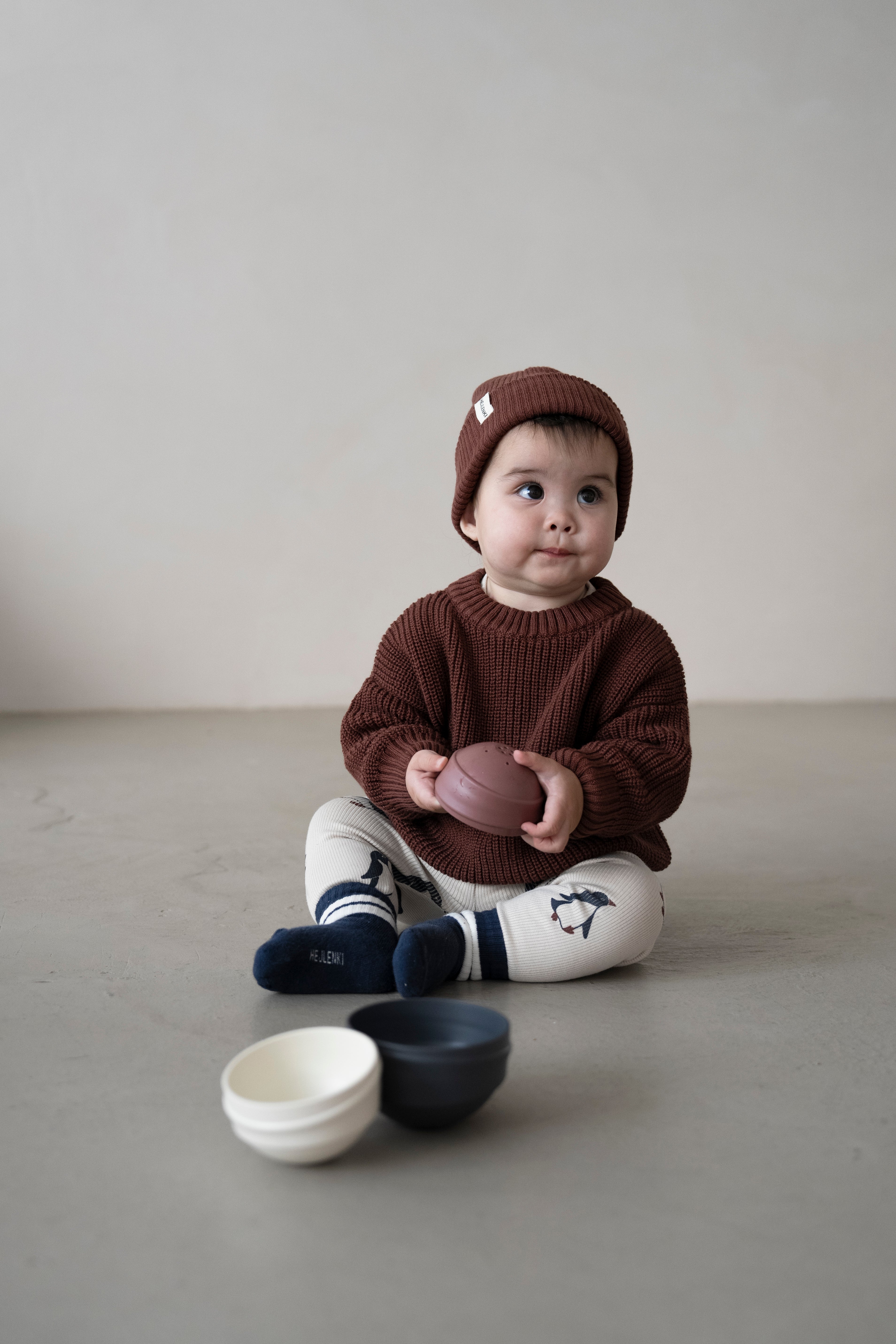 CHUNKY KNIT PULLI BAKED BROWNIE