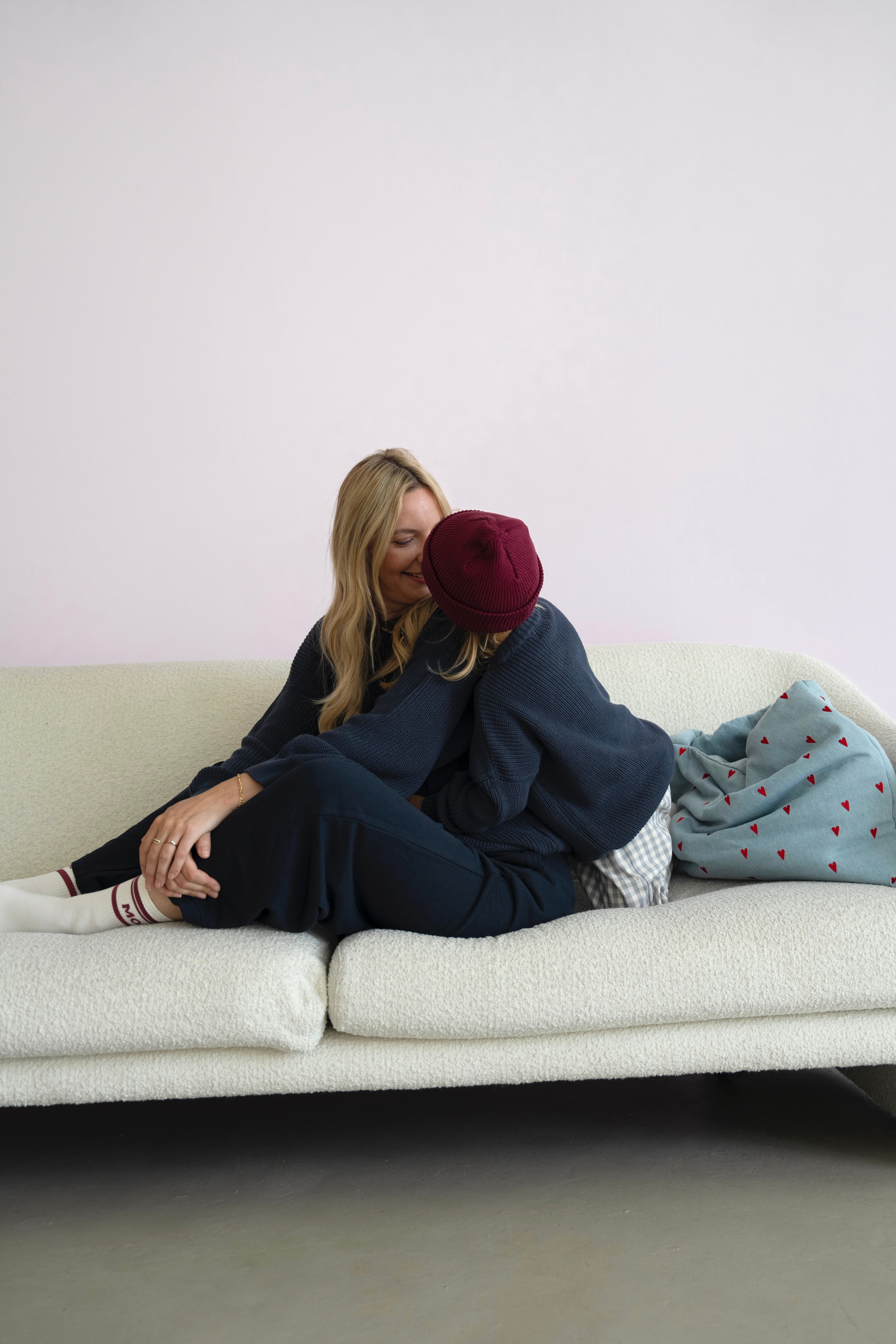 MOM CHUNKY KNIT PULLI MIDNIGHT