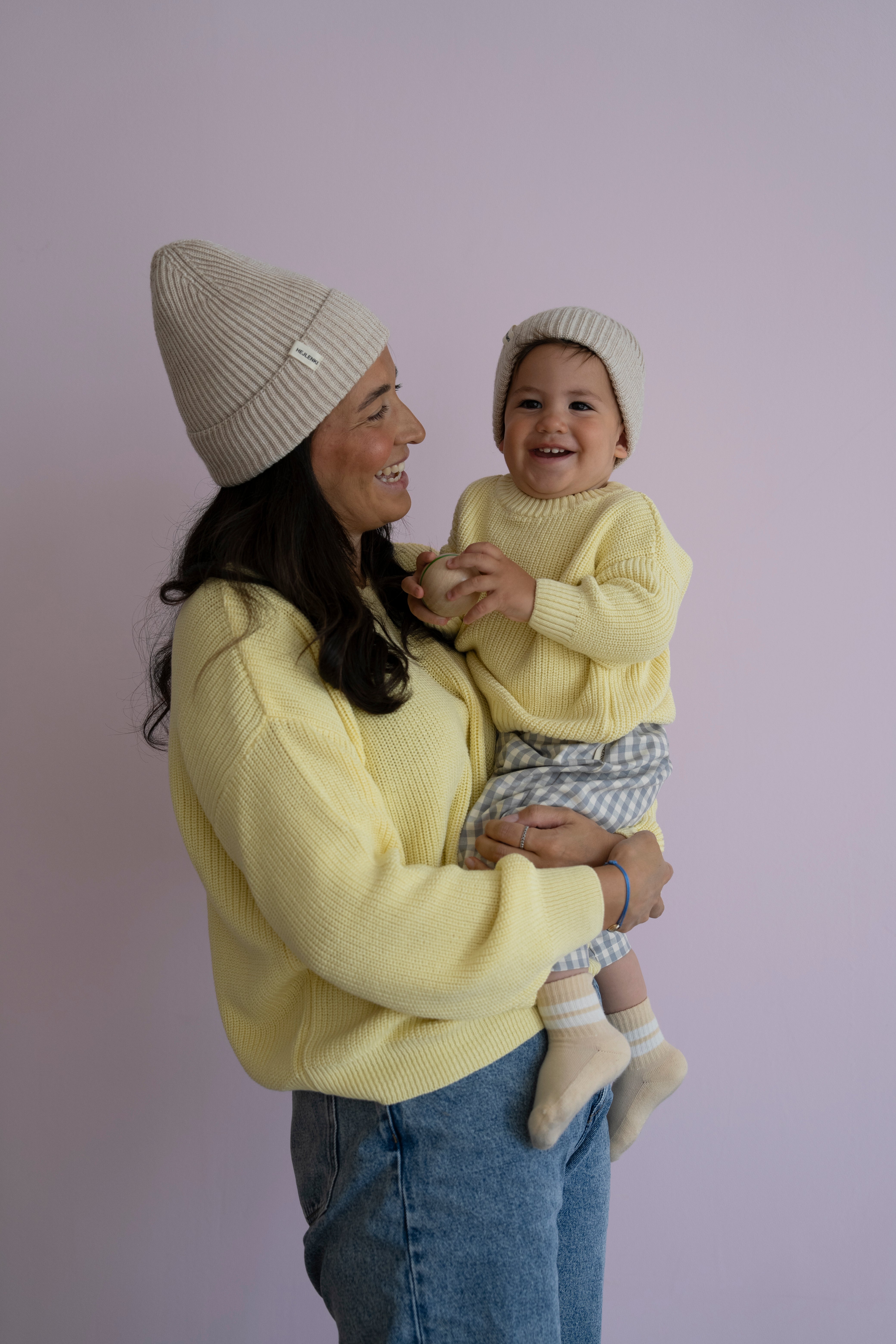 MOM CHUNKY KNIT PULLI BUTTER