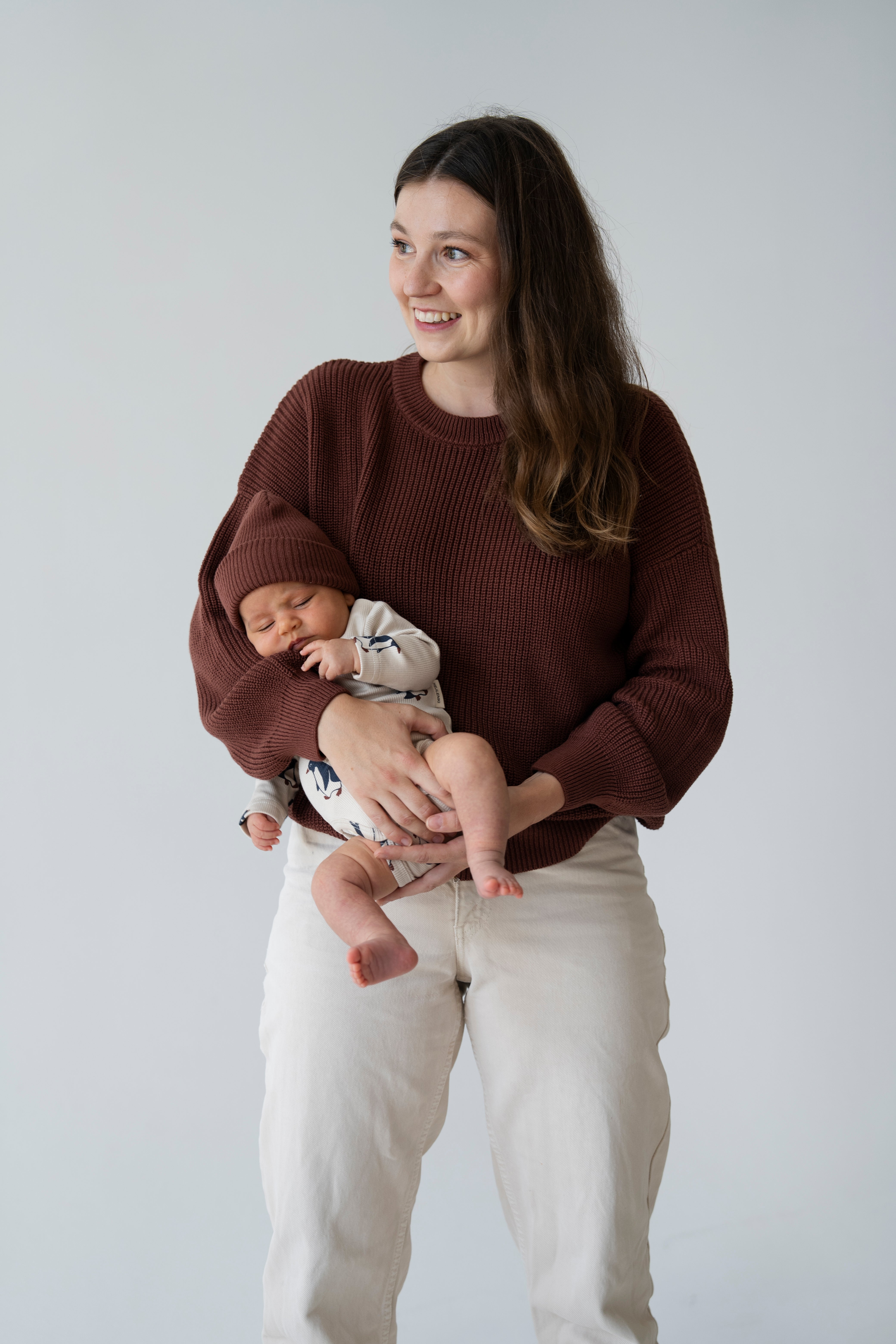 KNIT BEANIE BAKED BROWNIE