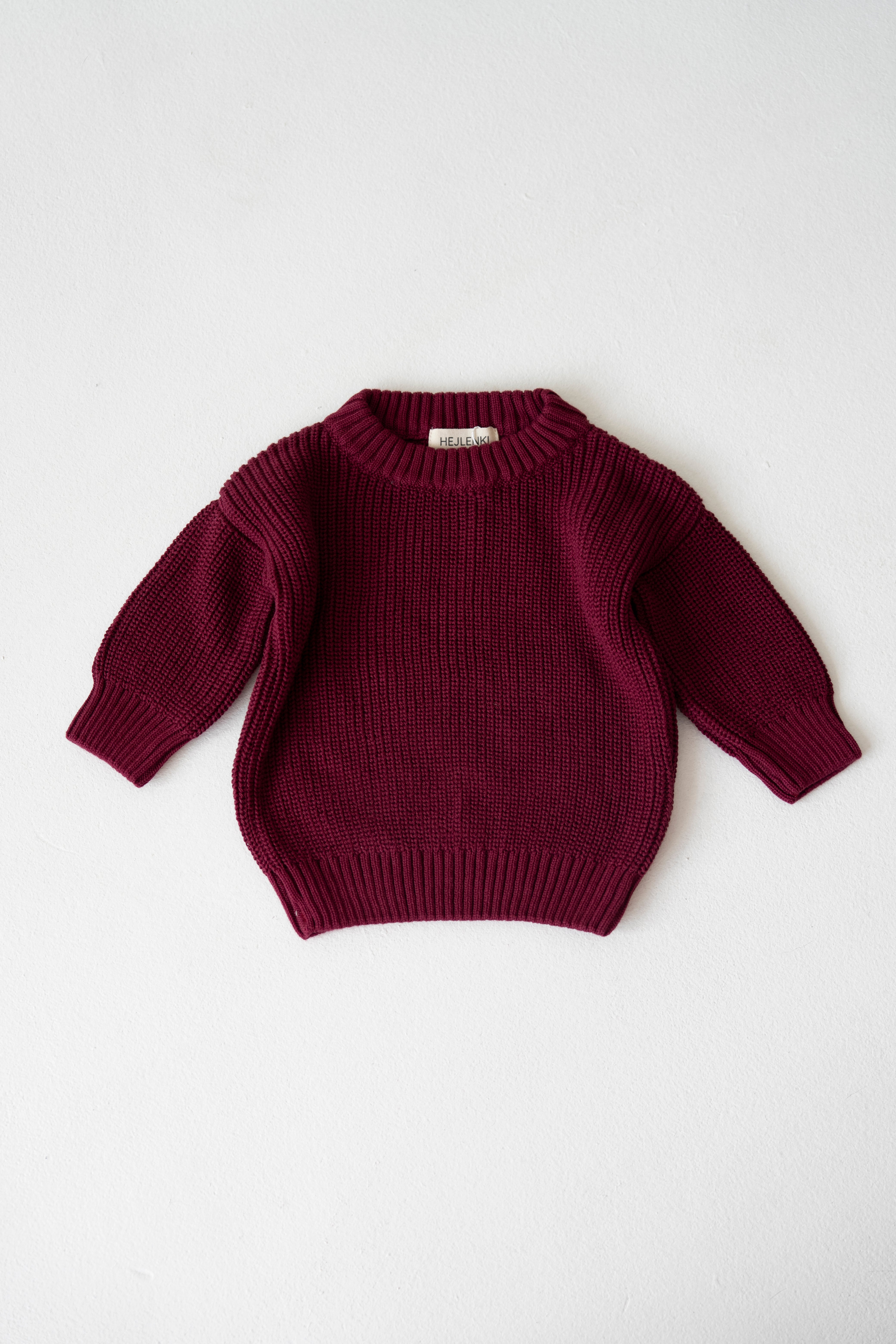 CHUNKY KNIT PULLI RUBY
