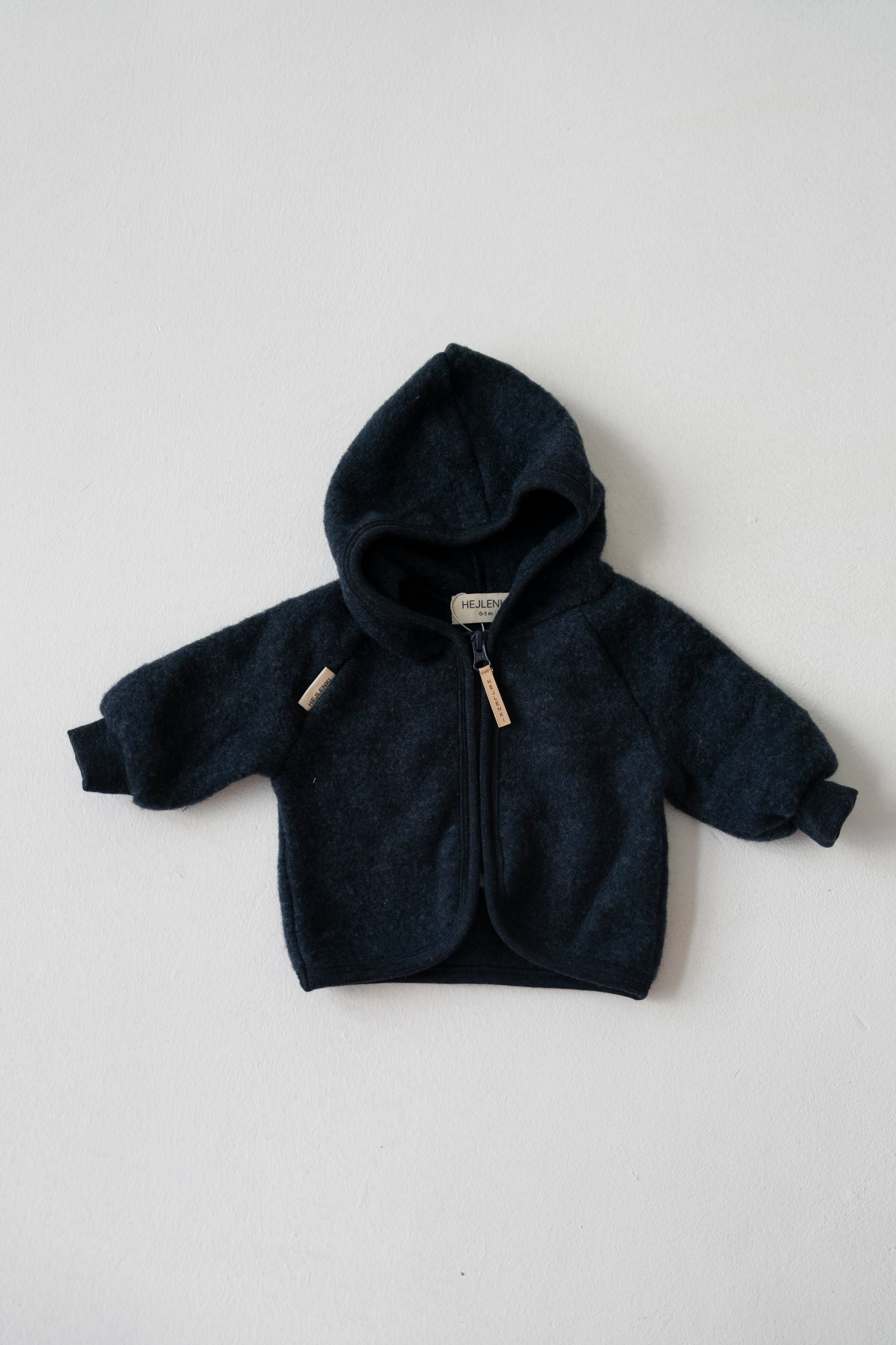 MERINO WOOL FLEECE JACKET MIDNIGHT