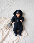 MERINO WOOL FLEECE OVERALL MIDNIGHT