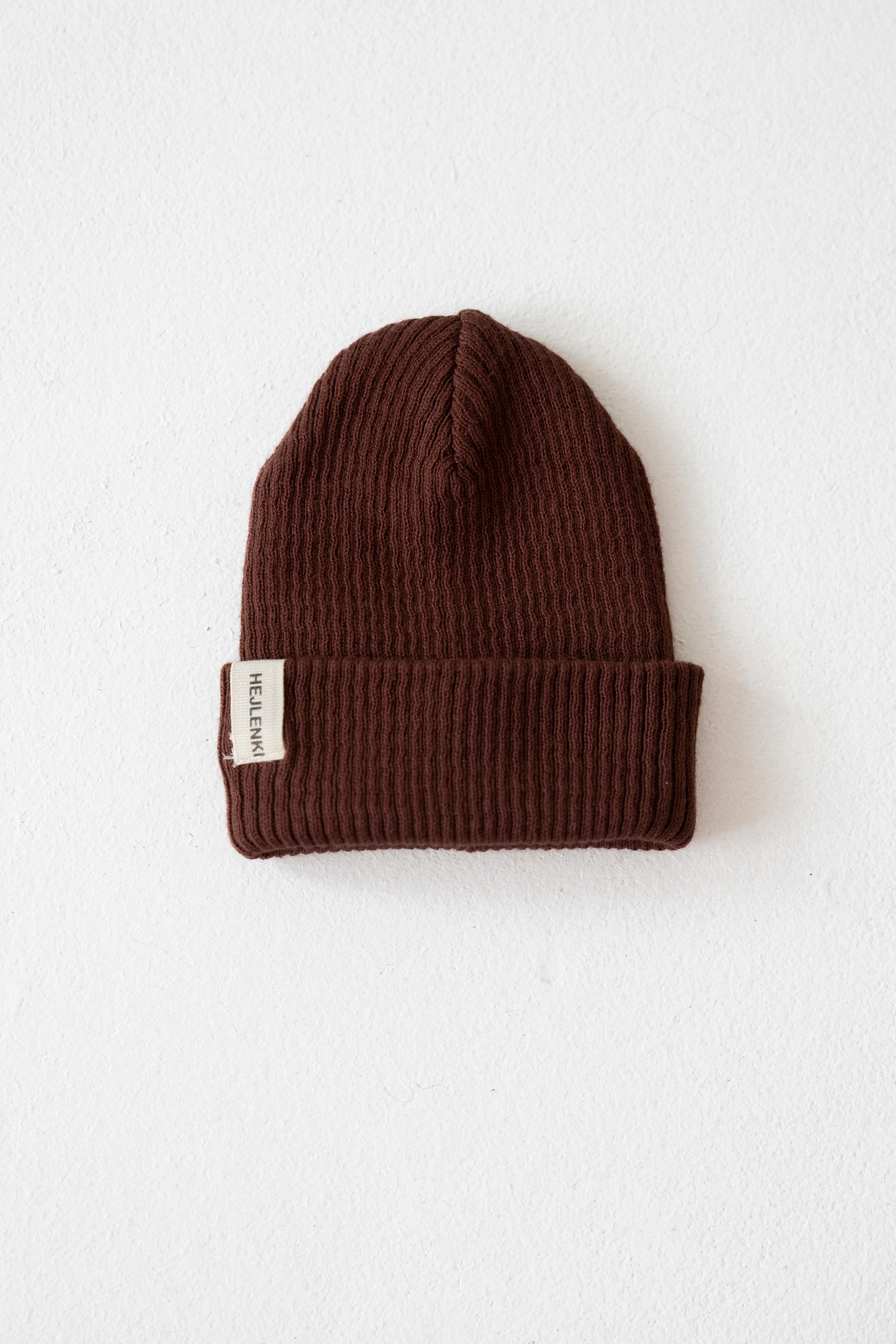 KNIT BEANIE BAKED BROWNIE