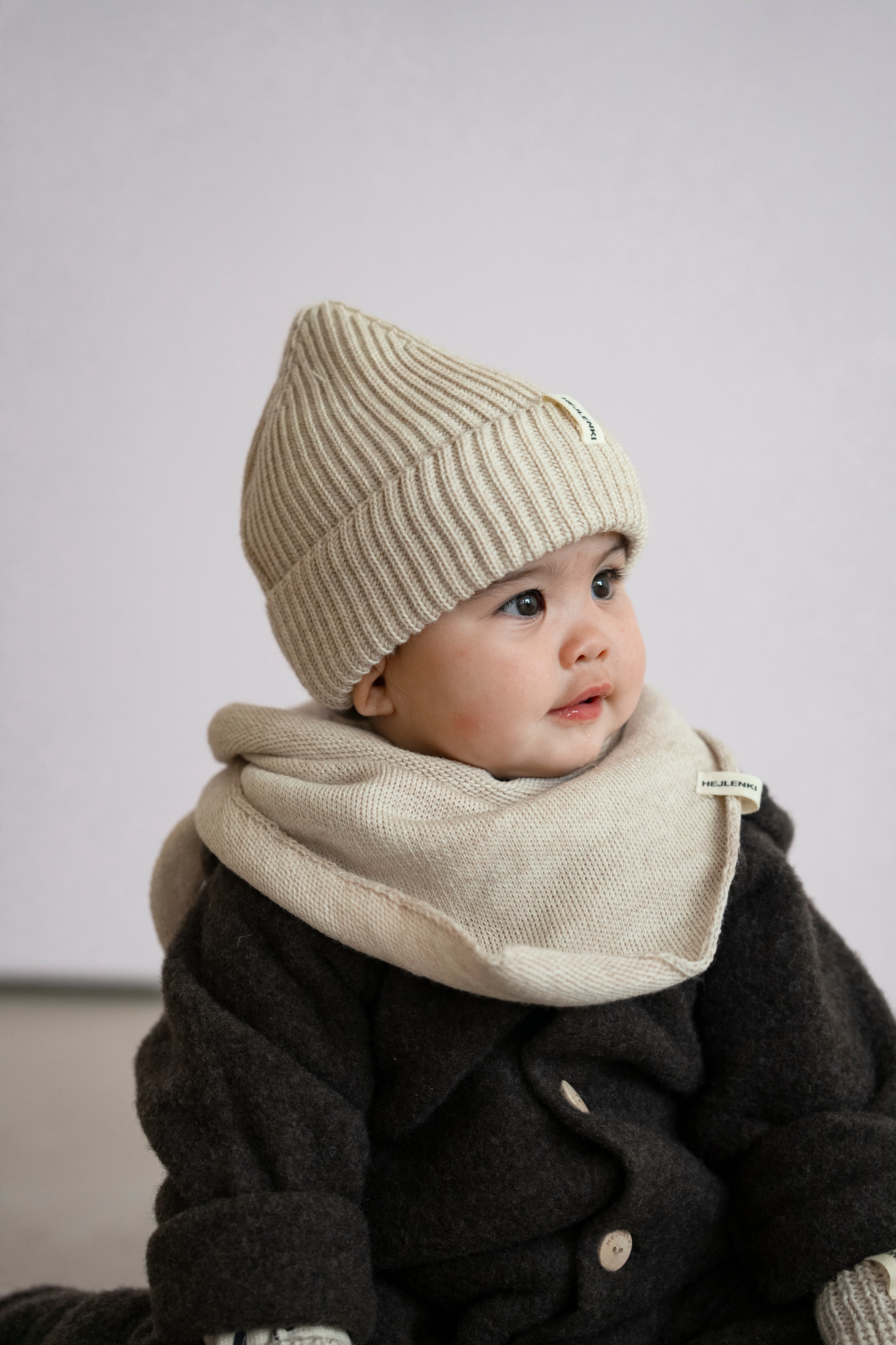 MERINO KNIT BEANIE BEIGE