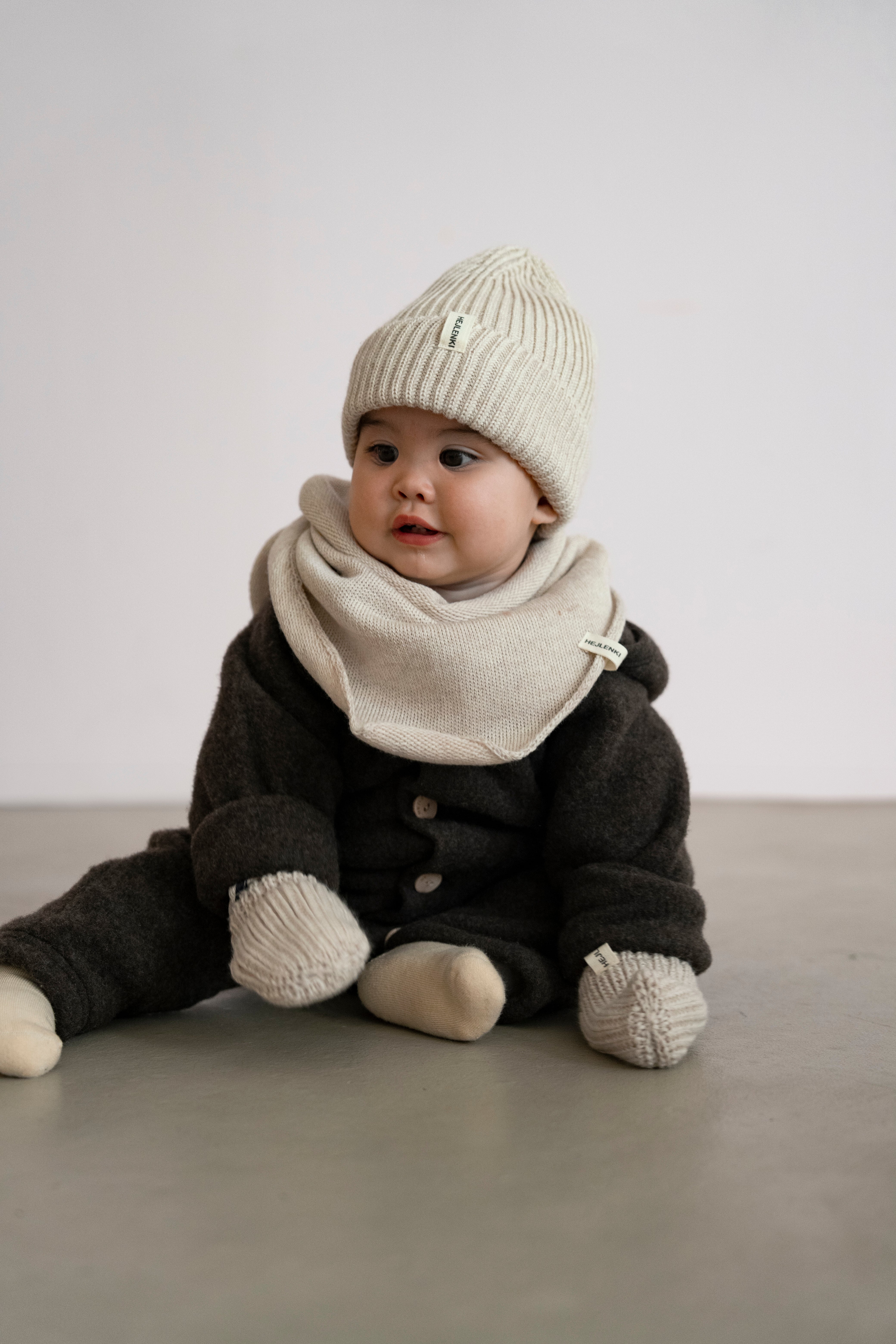 MERINO KNIT BEANIE BEIGE