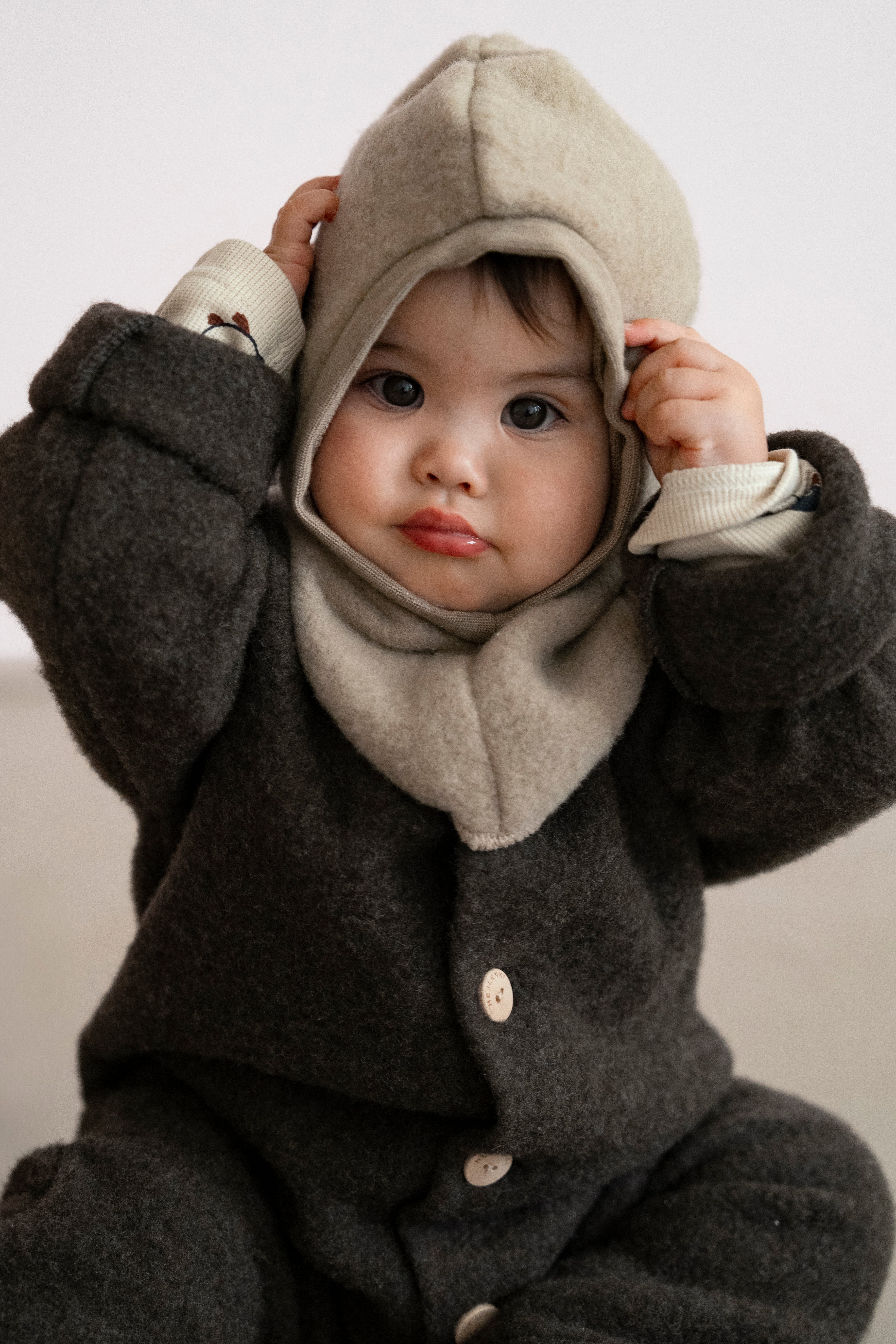 MERINO WOOLFLEECE BALACLAVA BEIGE