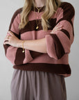 MOM CHUNKY KNIT PULLI STRIPED