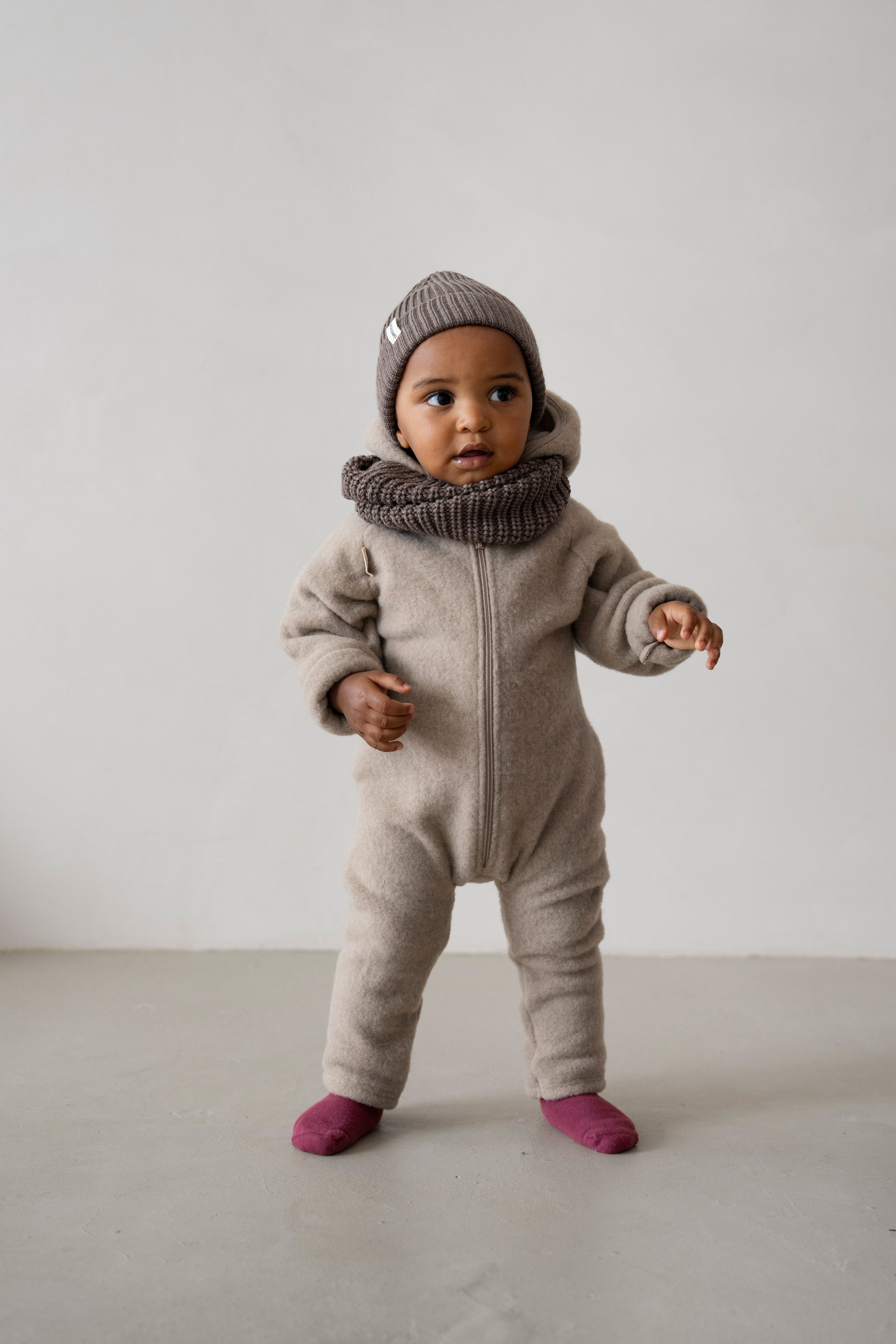 MERINO KNIT BEANIE BROWN