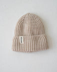 MERINO KNIT BEANIE BEIGE