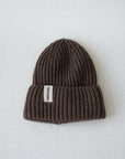 MERINO KNIT BEANIE BROWN
